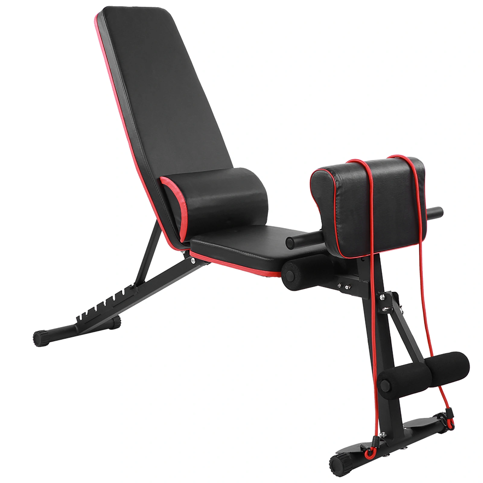 7-Level Adjustable Weight Bench for Abdominal Situps & Dumbbell Training, Foldable Waist Exercise Fitness Bench