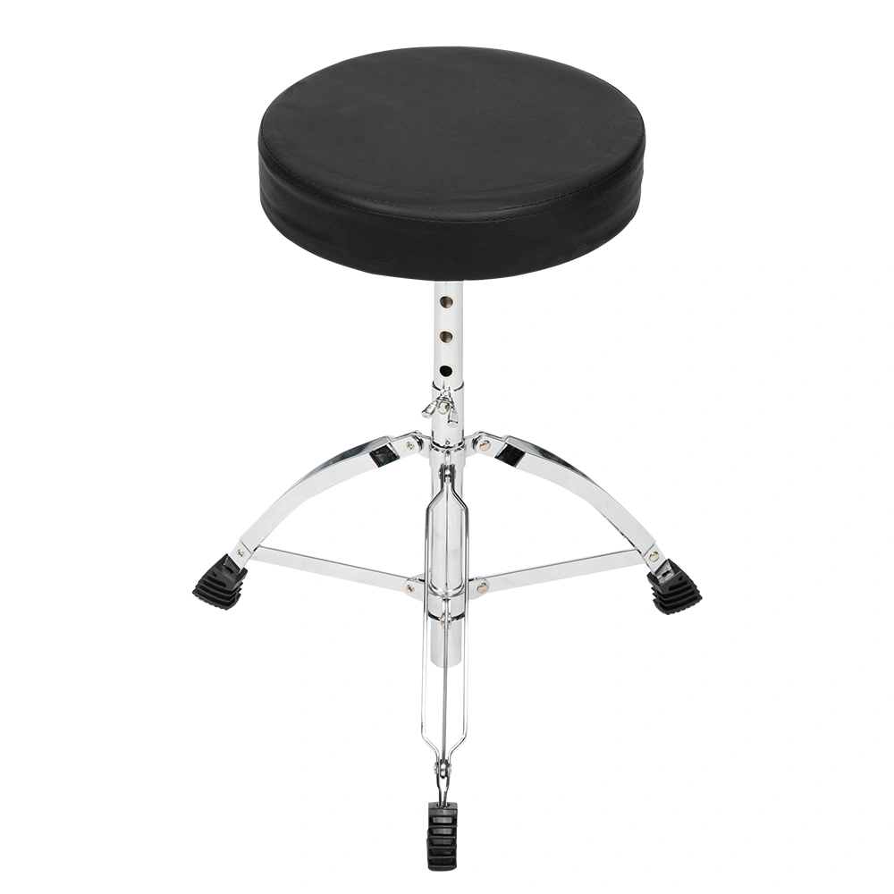 Full Size Adult Drum Set 5-Piece Black with Bass Drum, two Tom Drum, Snare Drum, Floor Tom, 16" Ride Cymbal, 14" Hi-hat Cymbals, Stool, Drum Pedal, Sticks view 25