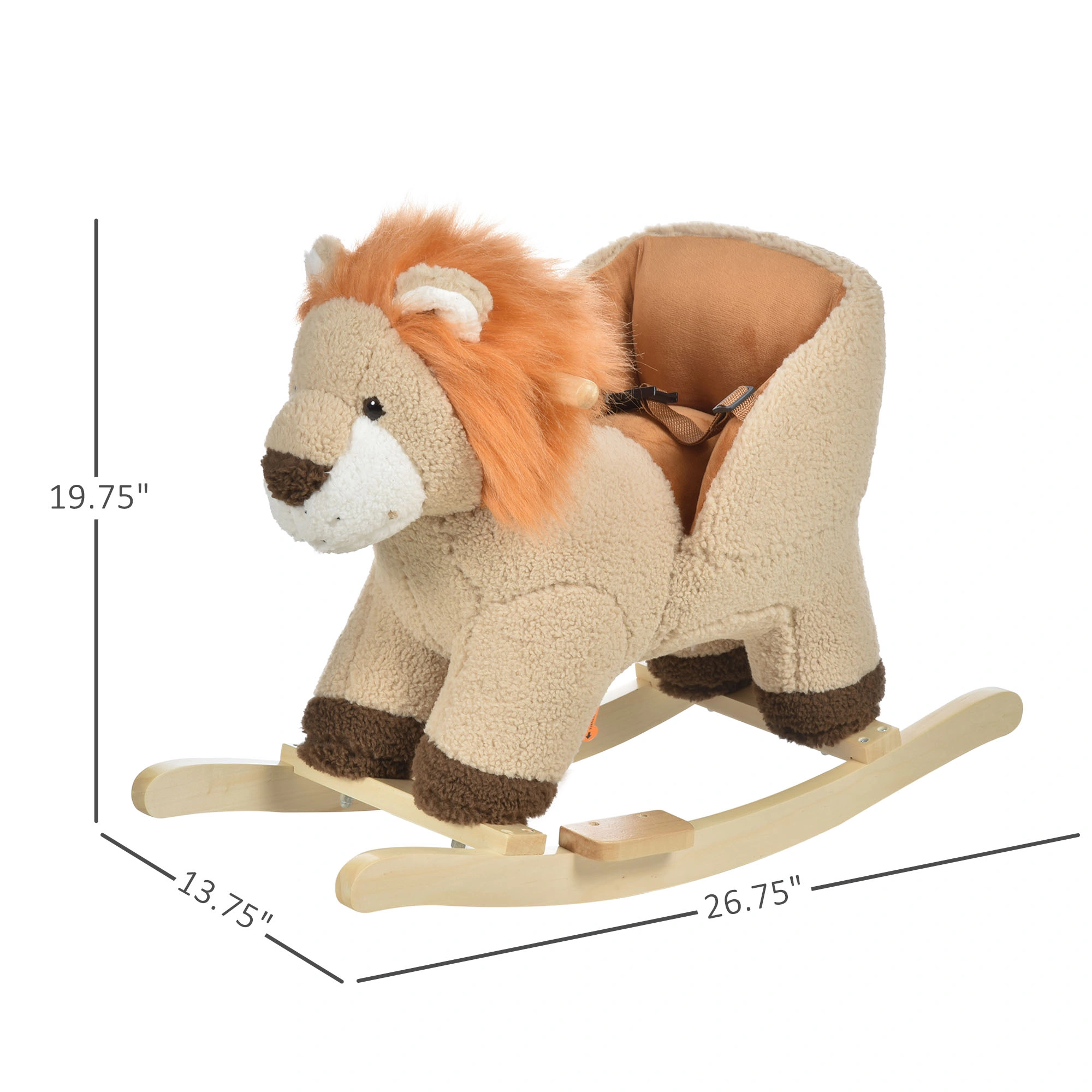 Toddler Rocking Horse for Kids Wooden Balance Ride On Toy Sensory Montessori Gift view 2