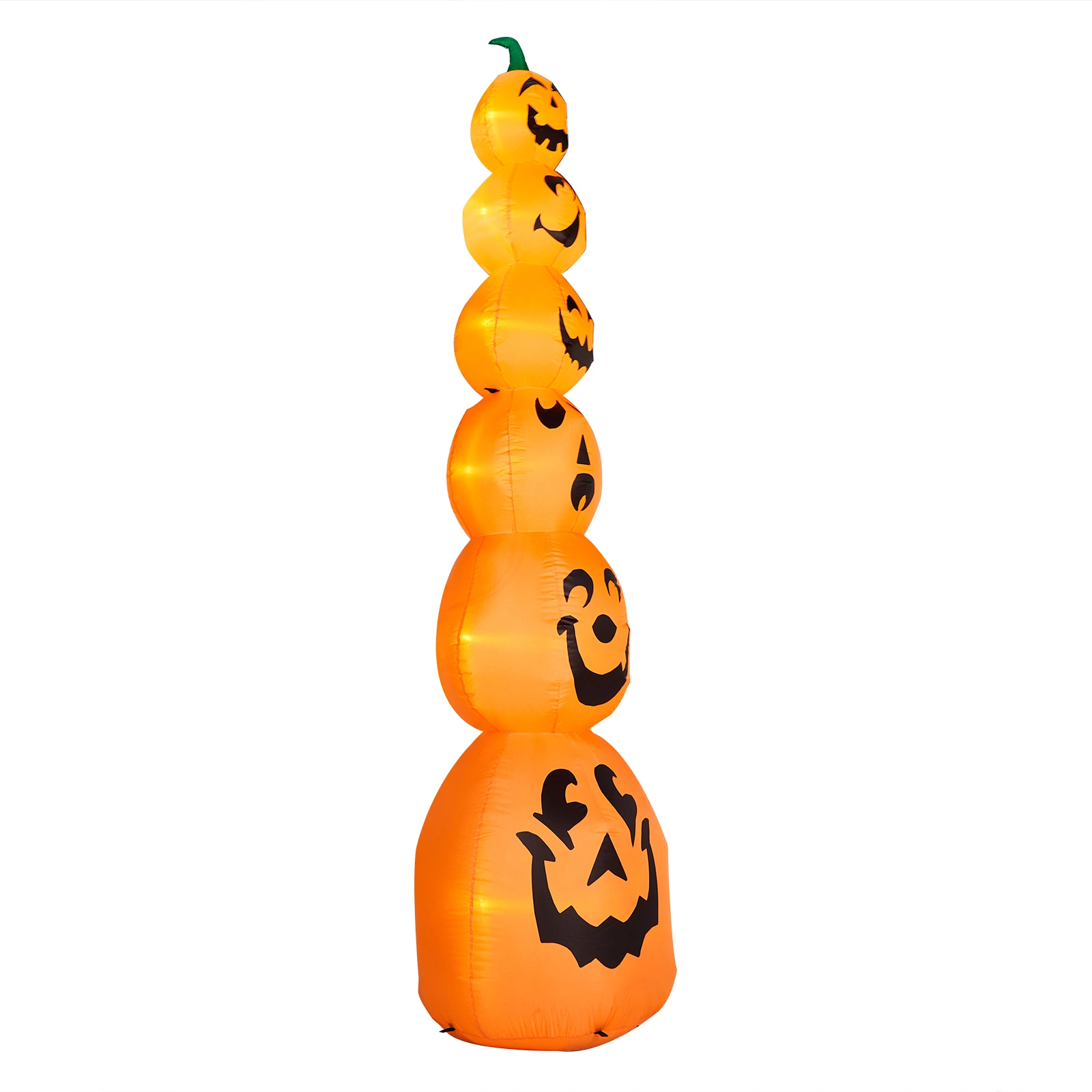 9FT Halloween Inflatable Stacked Pumpkins, Blow up 6 Pumpkins Inflatable with Built-in LED Lights Outdoor Decorations Large Party Yard Decoration view 14