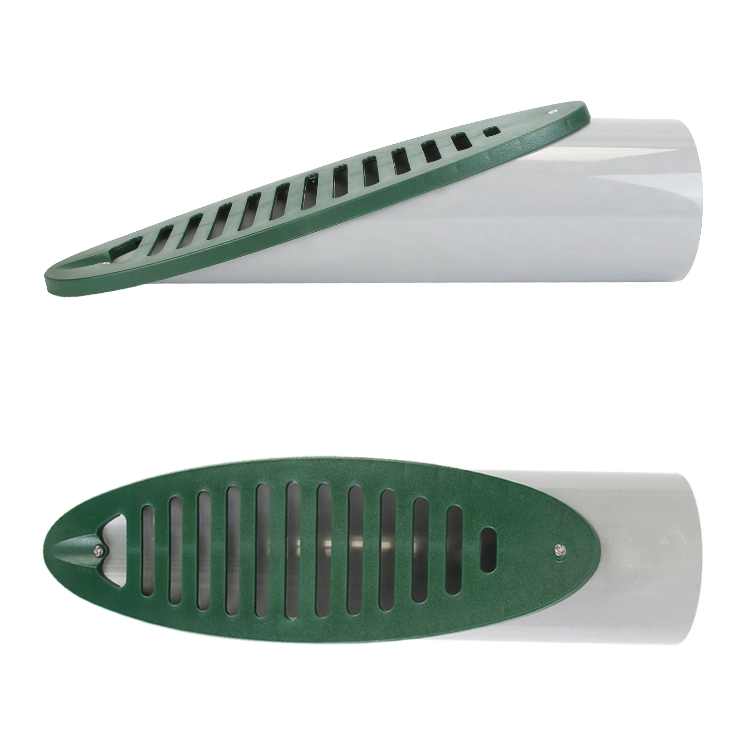 4 Inch Green Angled Yard Drainage Pipe with Sloped Grate, Yard Drain Emitter for Sump Pump Discharge & Downspout Extension, 4-Inch view 8