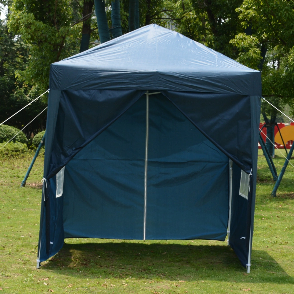 2 x 2m Two Doors & Two Windows Practical Waterproof Right-Angle Folding Tent Blue view 13