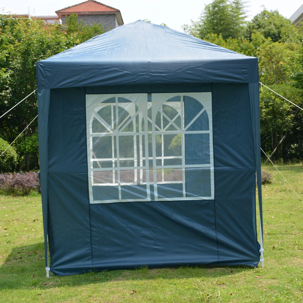 2 x 2m Two Doors & Two Windows Practical Waterproof Right-Angle Folding Tent Blue view 18