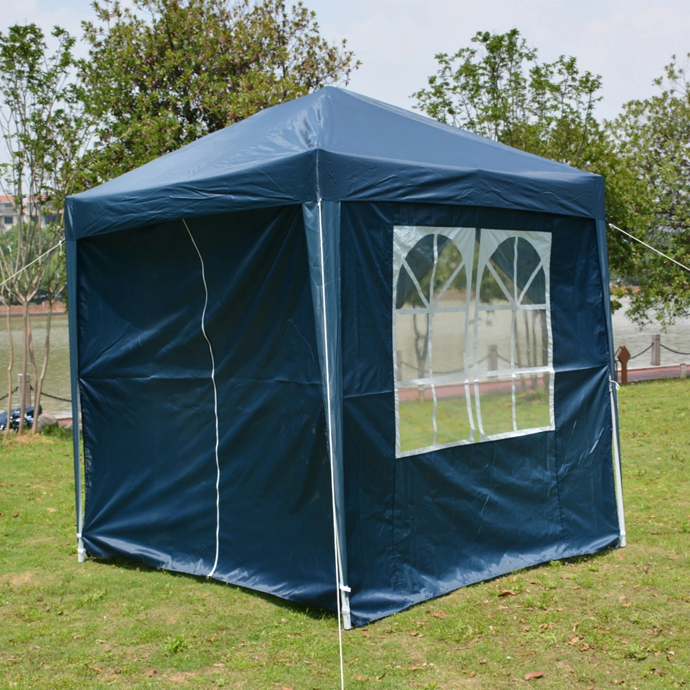 2 x 2m Two Doors & Two Windows Practical Waterproof Right-Angle Folding Tent Blue view 19