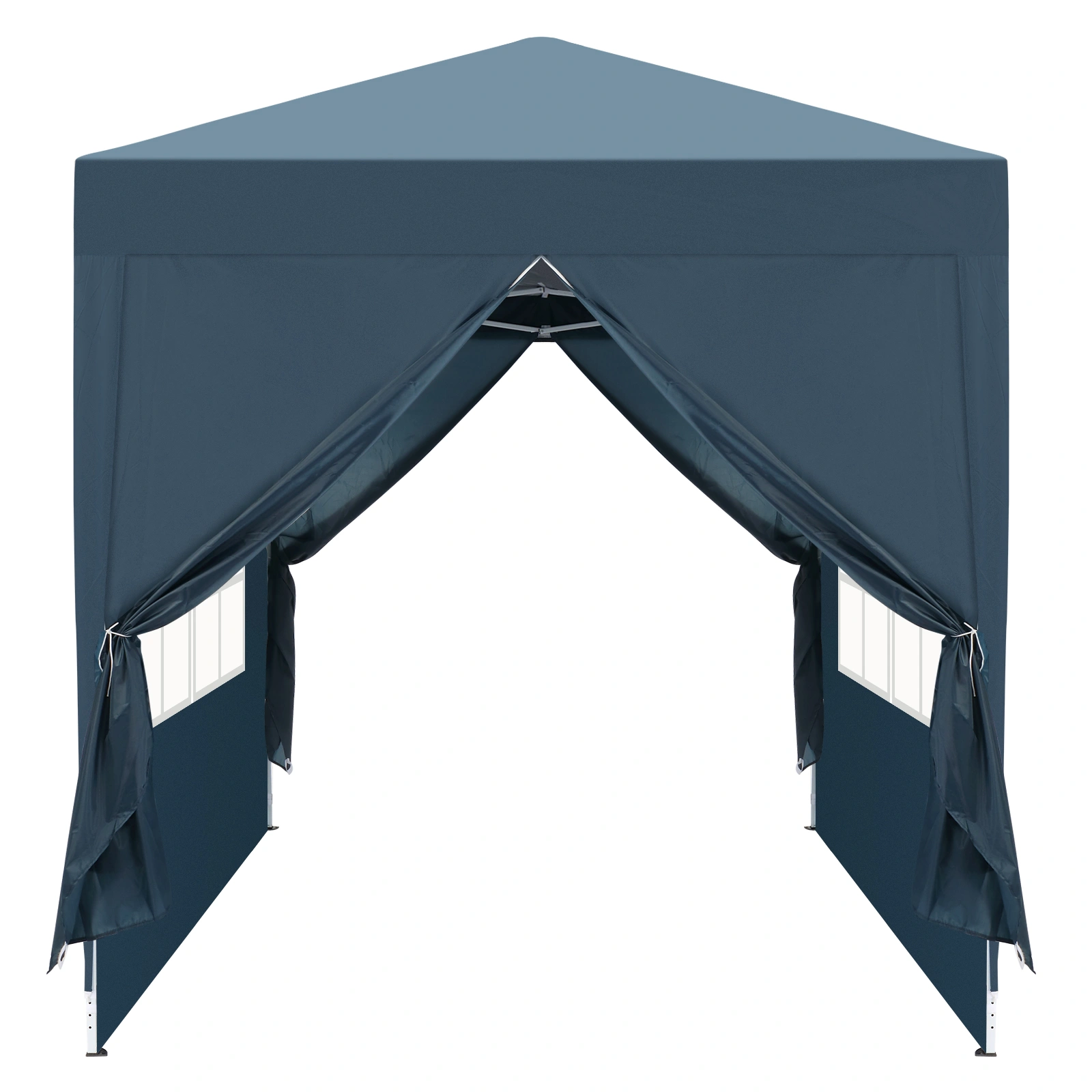 2 x 2m Two Doors & Two Windows Practical Waterproof Right-Angle Folding Tent Blue view 25