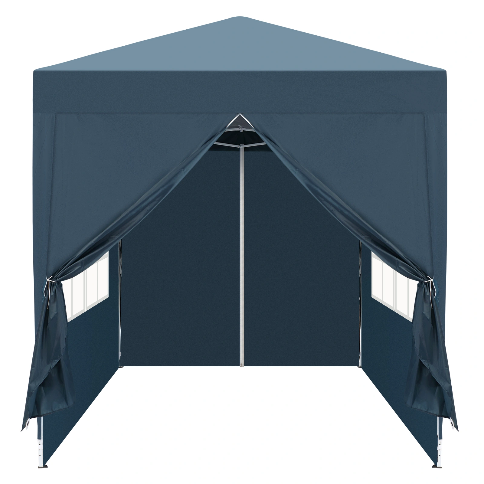 2 x 2m Two Doors & Two Windows Practical Waterproof Right-Angle Folding Tent Blue view 26