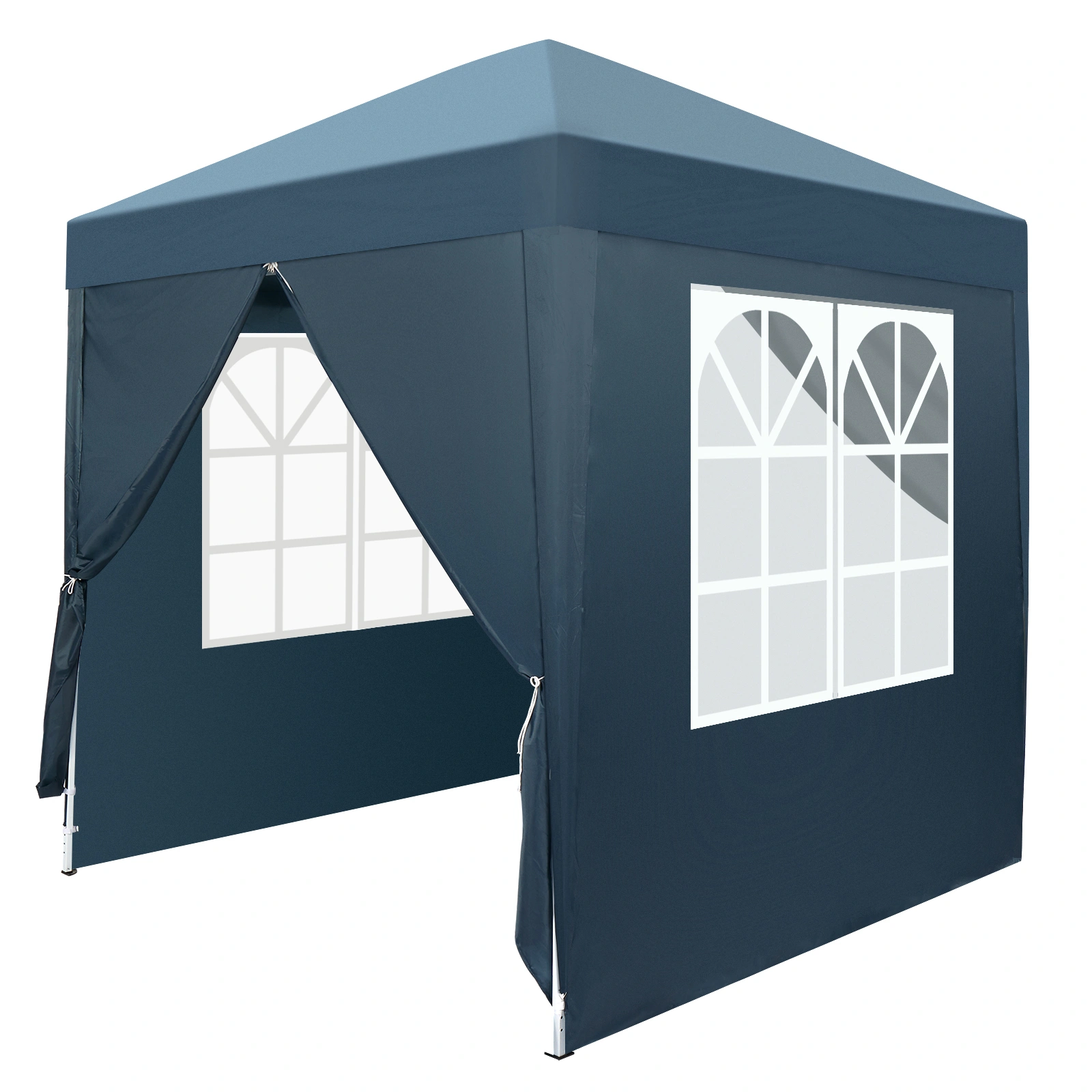 2 x 2m Two Doors & Two Windows Practical Waterproof Right-Angle Folding Tent Blue view 30