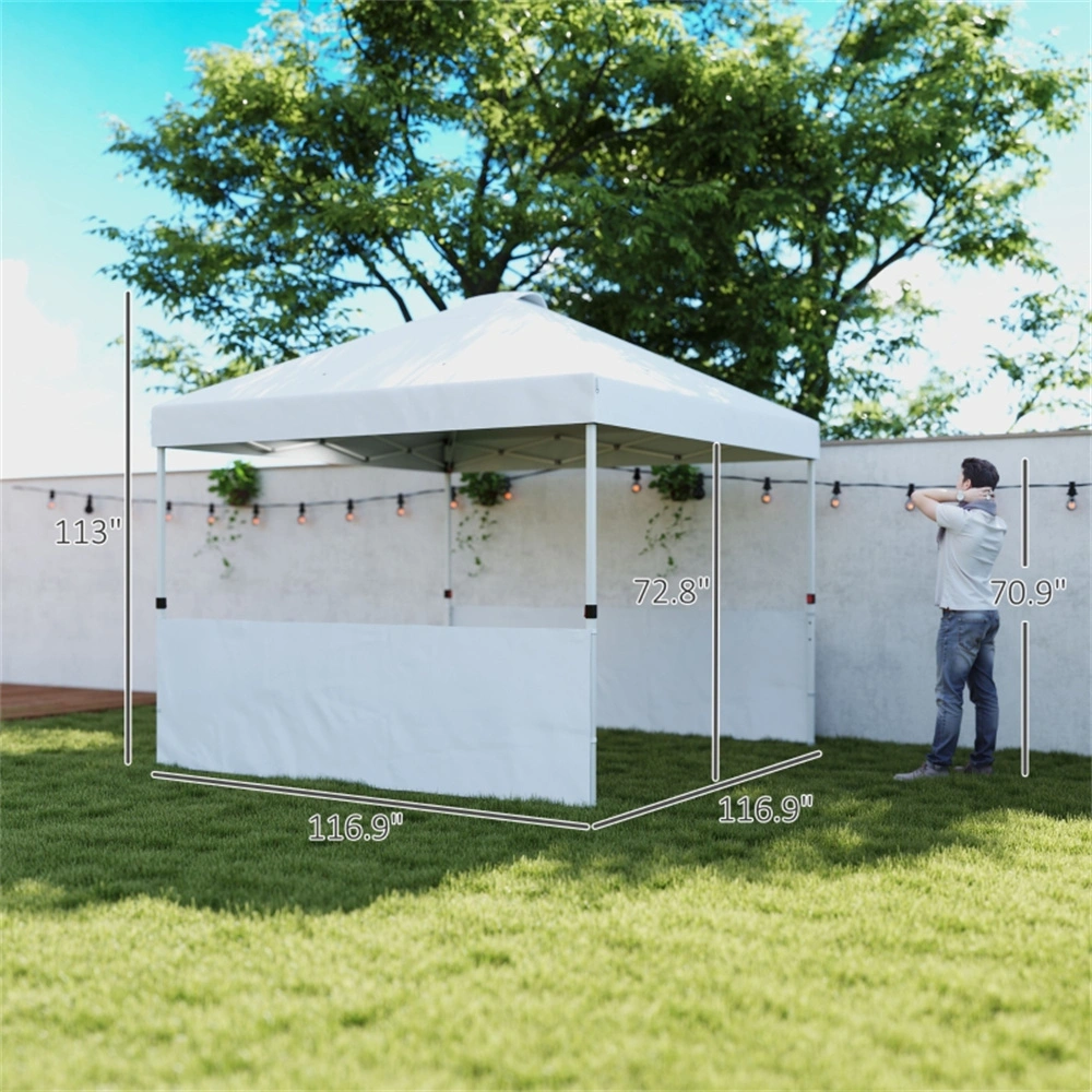 Outdoor Party Tent Canopy 10x10 ft Pop Up Gazebo with Sides, Waterproof Event Tent for Garden Wedding Backyard Patio Commercial Use **Final Title:** view 3