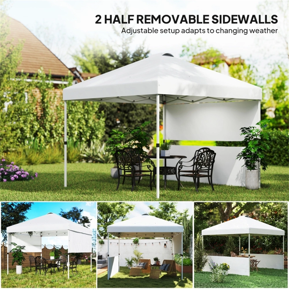 Outdoor Party Tent Canopy 10x10 ft Pop Up Gazebo with Sides, Waterproof Event Tent for Garden Wedding Backyard Patio Commercial Use **Final Title:** view 5
