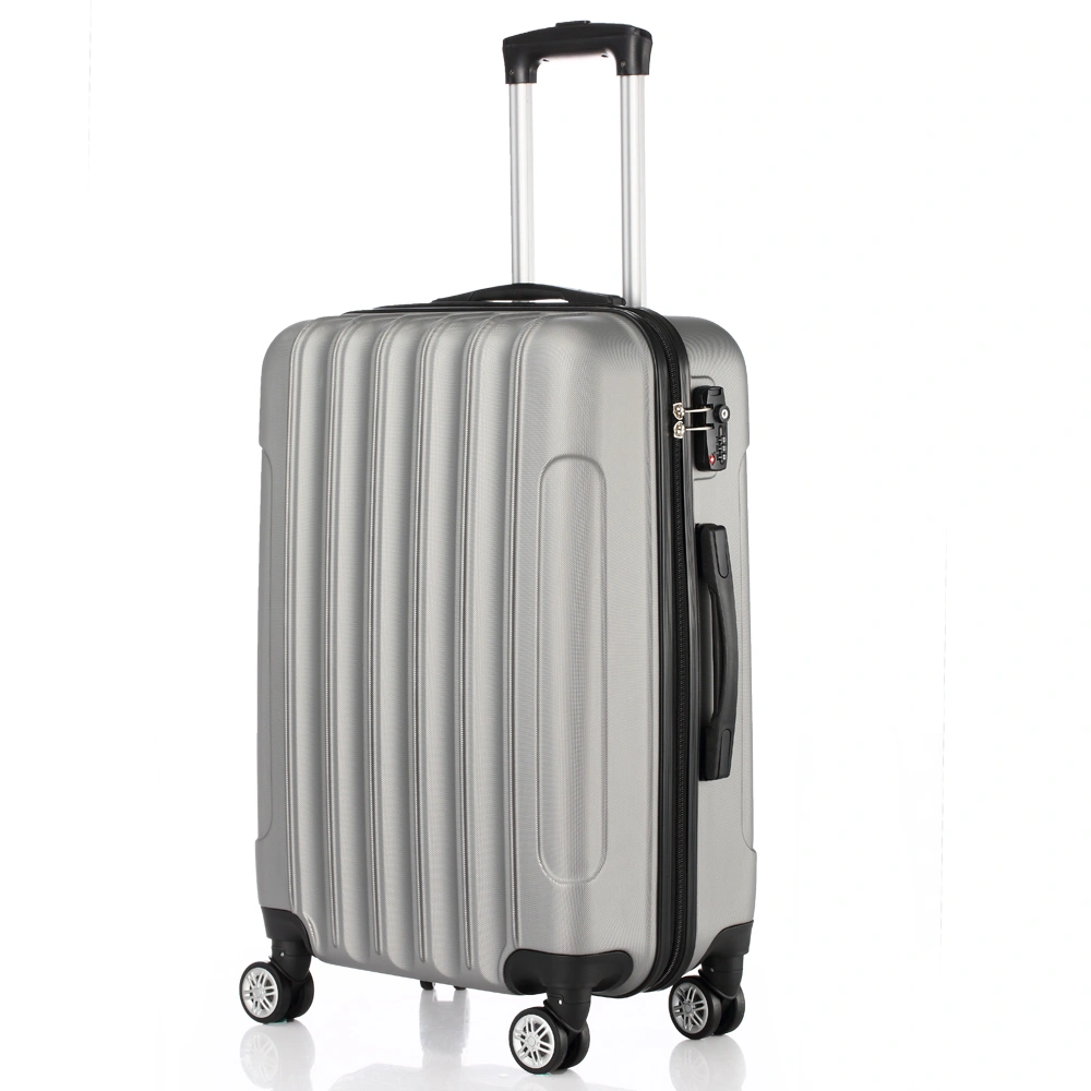 3 Pcs Suitcase Lightweight ABS Carry-on Hand Luggage 4 Spinner Wheels Trolley Case view 2