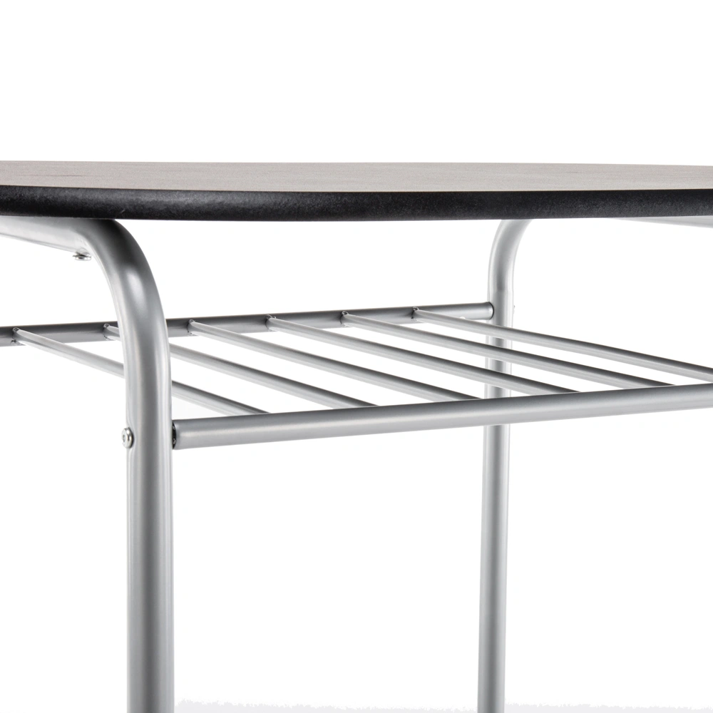 PVC Breakfast Table (One Table and Two Chairs) Black view 16
