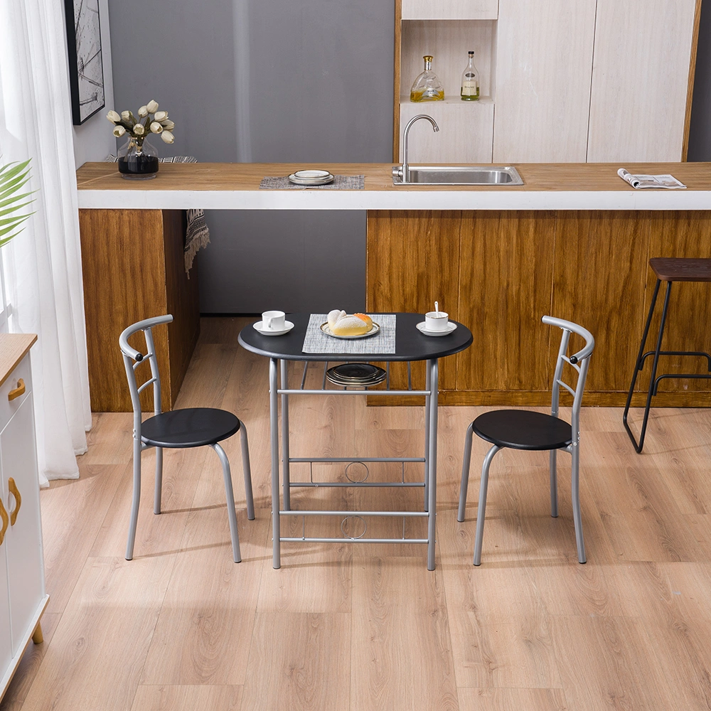PVC Breakfast Table (One Table and Two Chairs) Black view 31