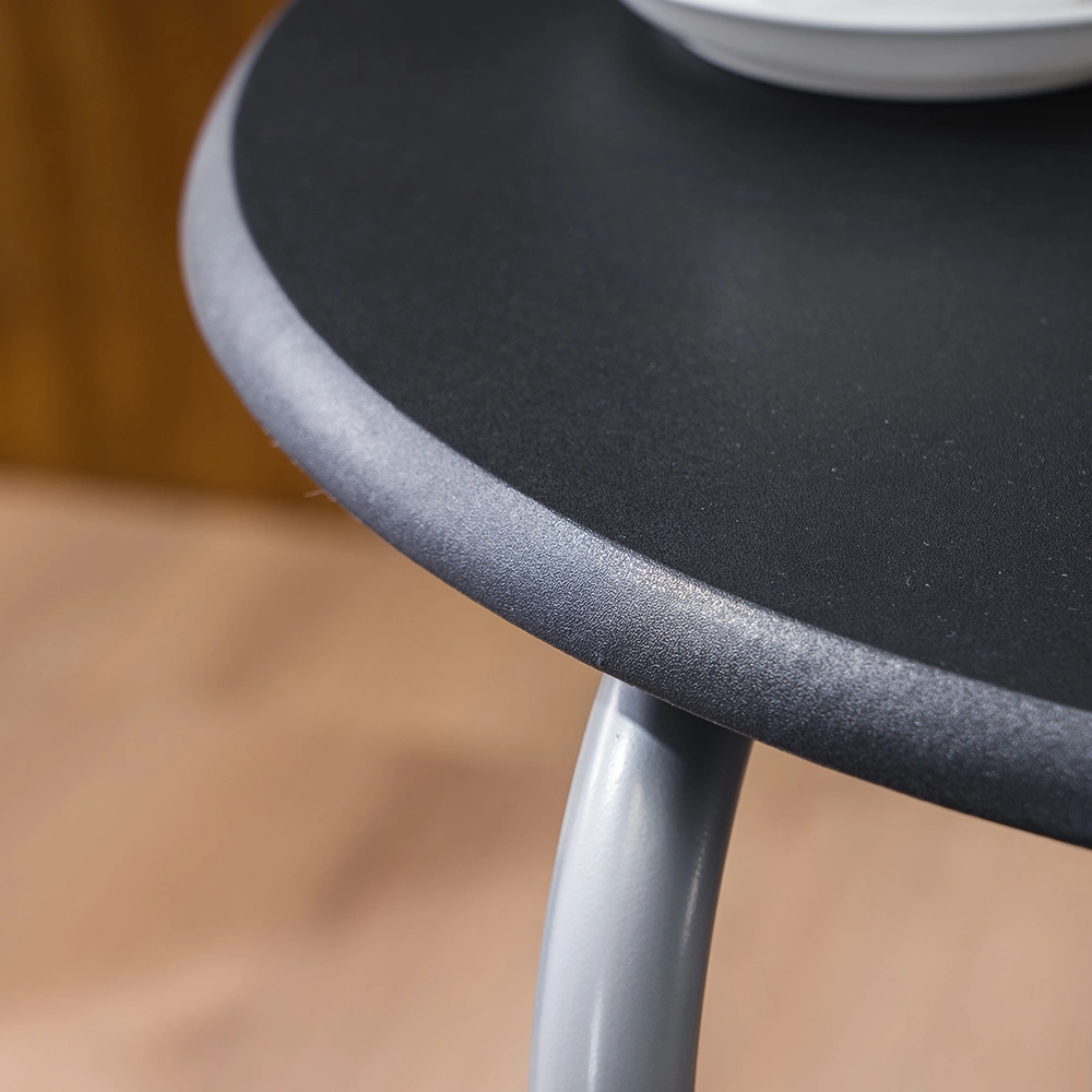 PVC Breakfast Table (One Table and Two Chairs) Black view 34