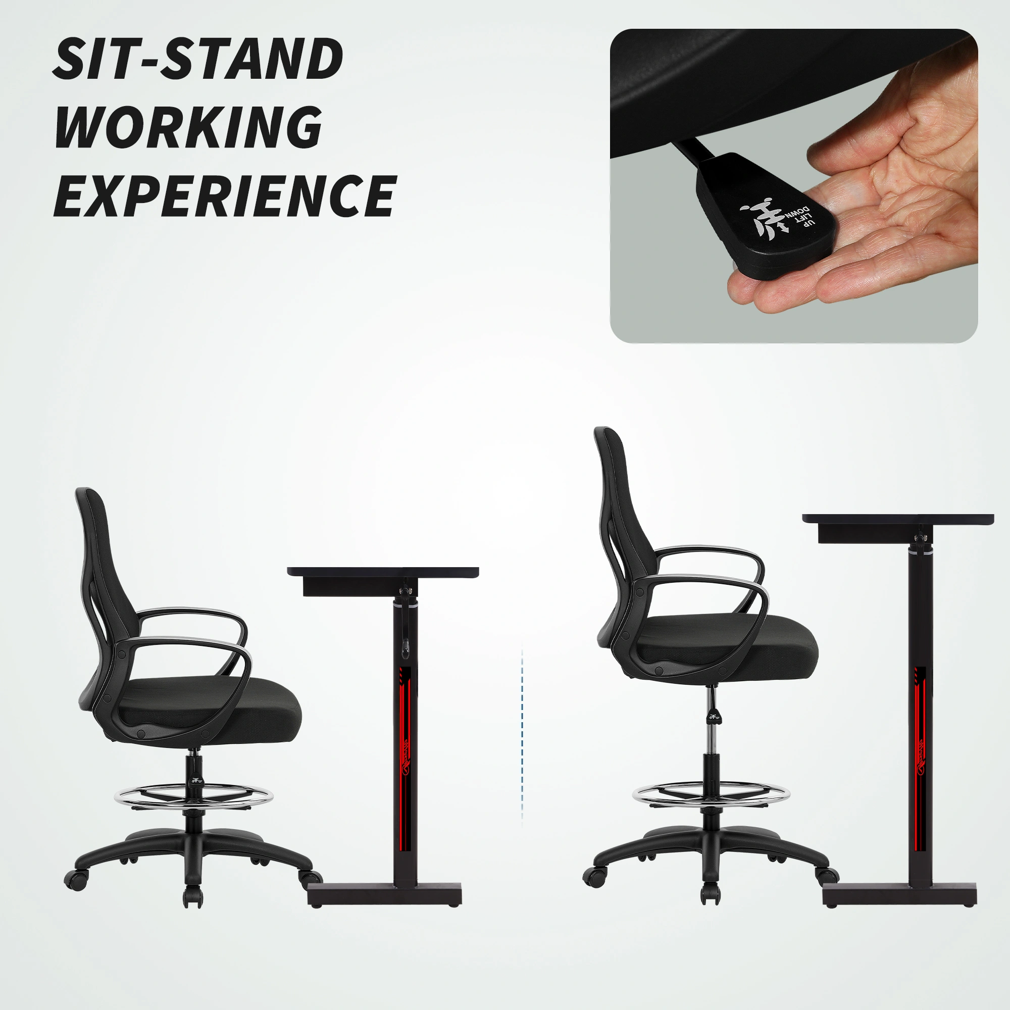 Power Riser Recliner Chair, Electric Lift Reclining Chair with Heat & Massage, Padded Arms, Large Seat for Living Room view 4