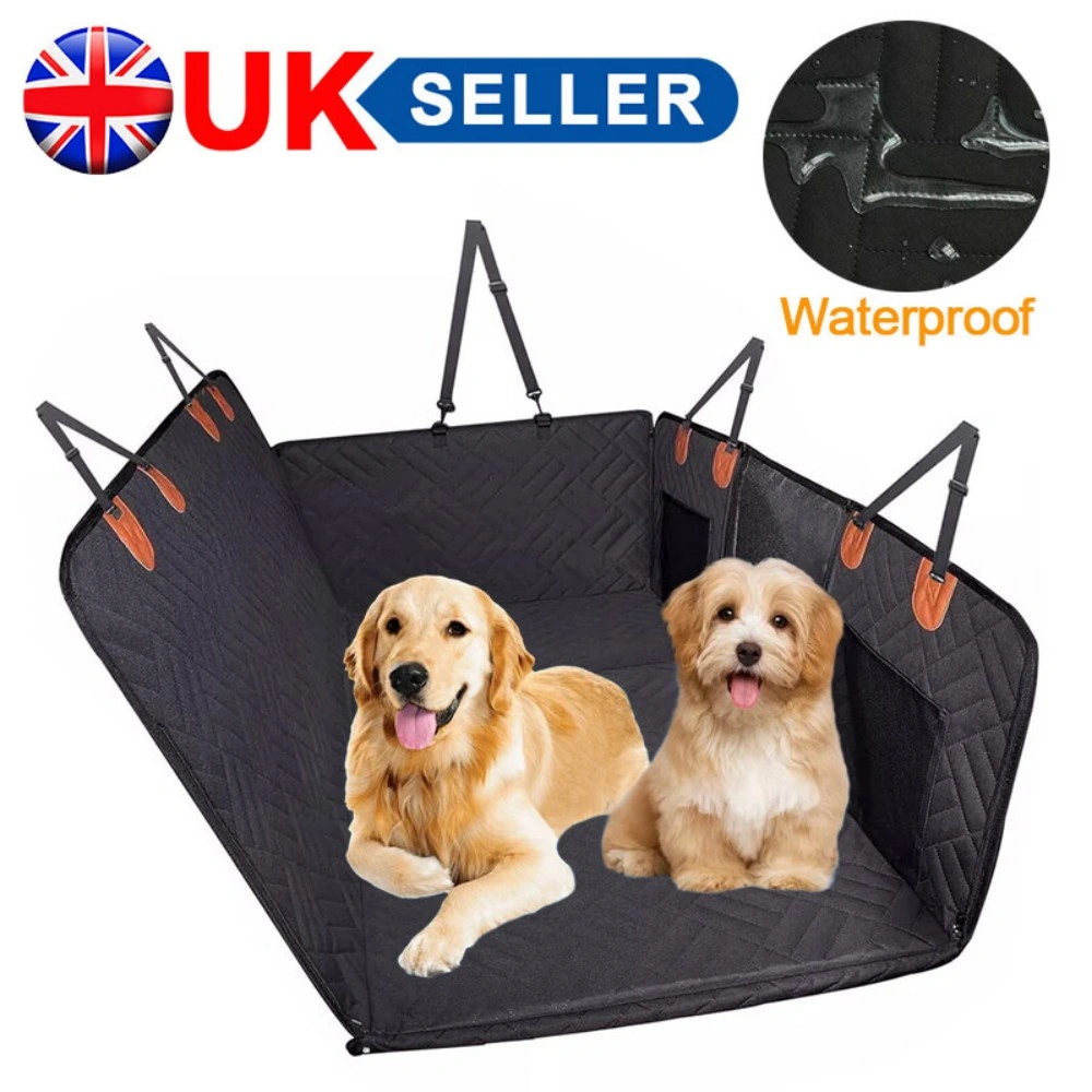 Dog Car Seat Cover with Hard Bottom - Back Seat Extender Protector for Pets view 3