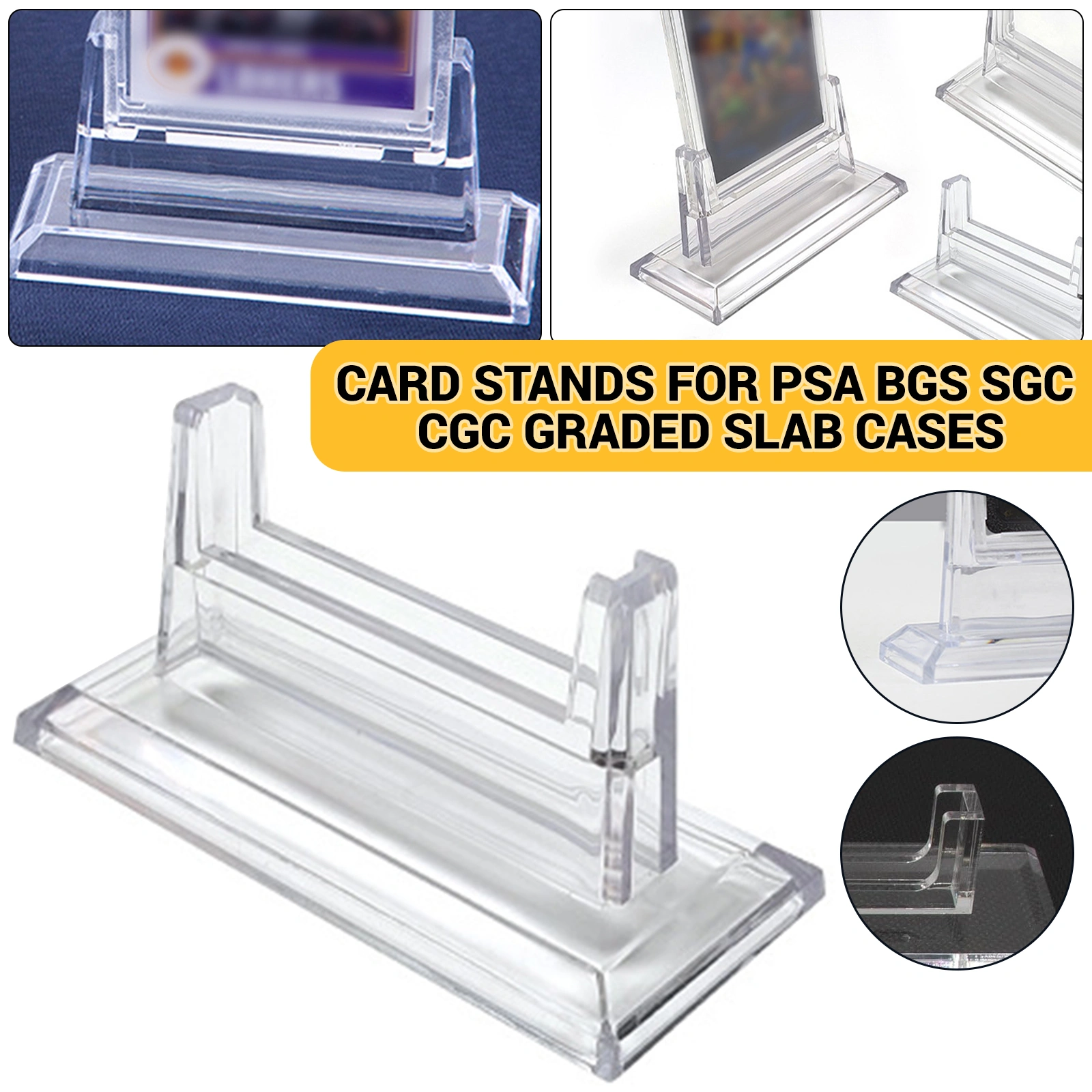 Acrylic Display Stand Clear Desktop Organizer for Collectibles Toys Cosmetics Jewelry Retail Store Merchandise Presentation Shelf