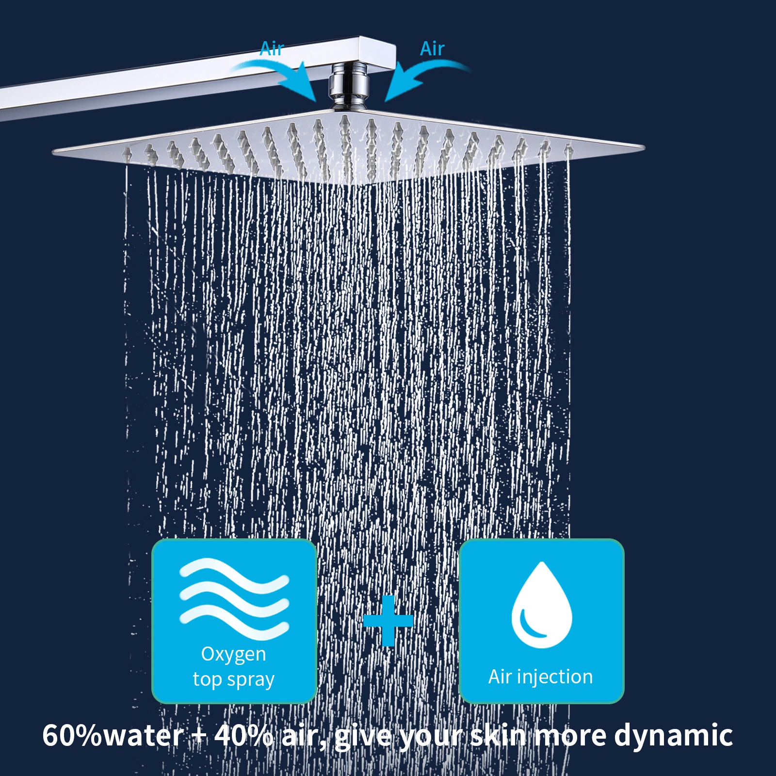 Shower System Shower Faucet Combo Set Wall Mounted with 10" Rainfall Shower Head and handheld shower faucet, Chrome Finish with Brass Valve Rough-In[Unable ship on weekends, TK/TEMU only for pickup, only TX10643 warehouse supports GOFO] view 8