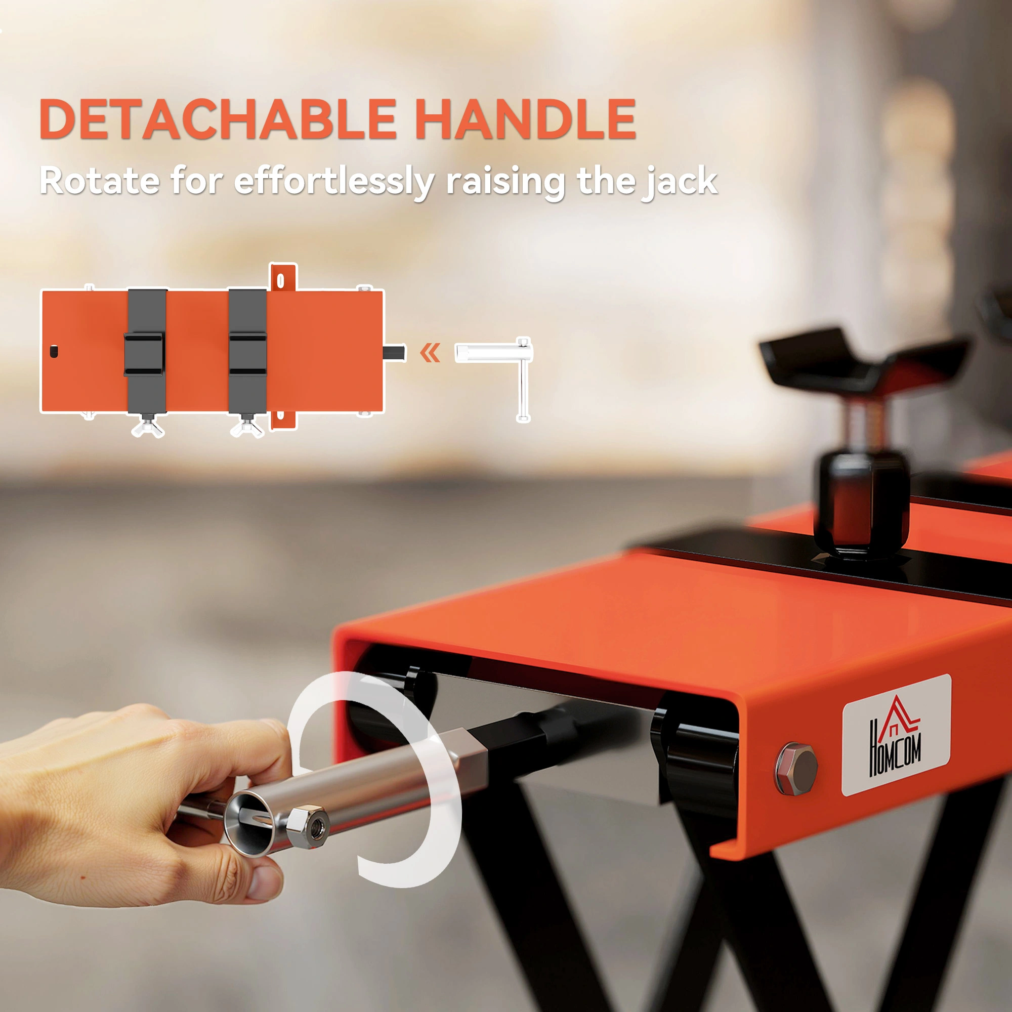 Heavy Duty Car Jack, 3 Ton Low Profile Hydraulic Floor Jack, Fast Lifting Mechanism for Home Garage Use view 5