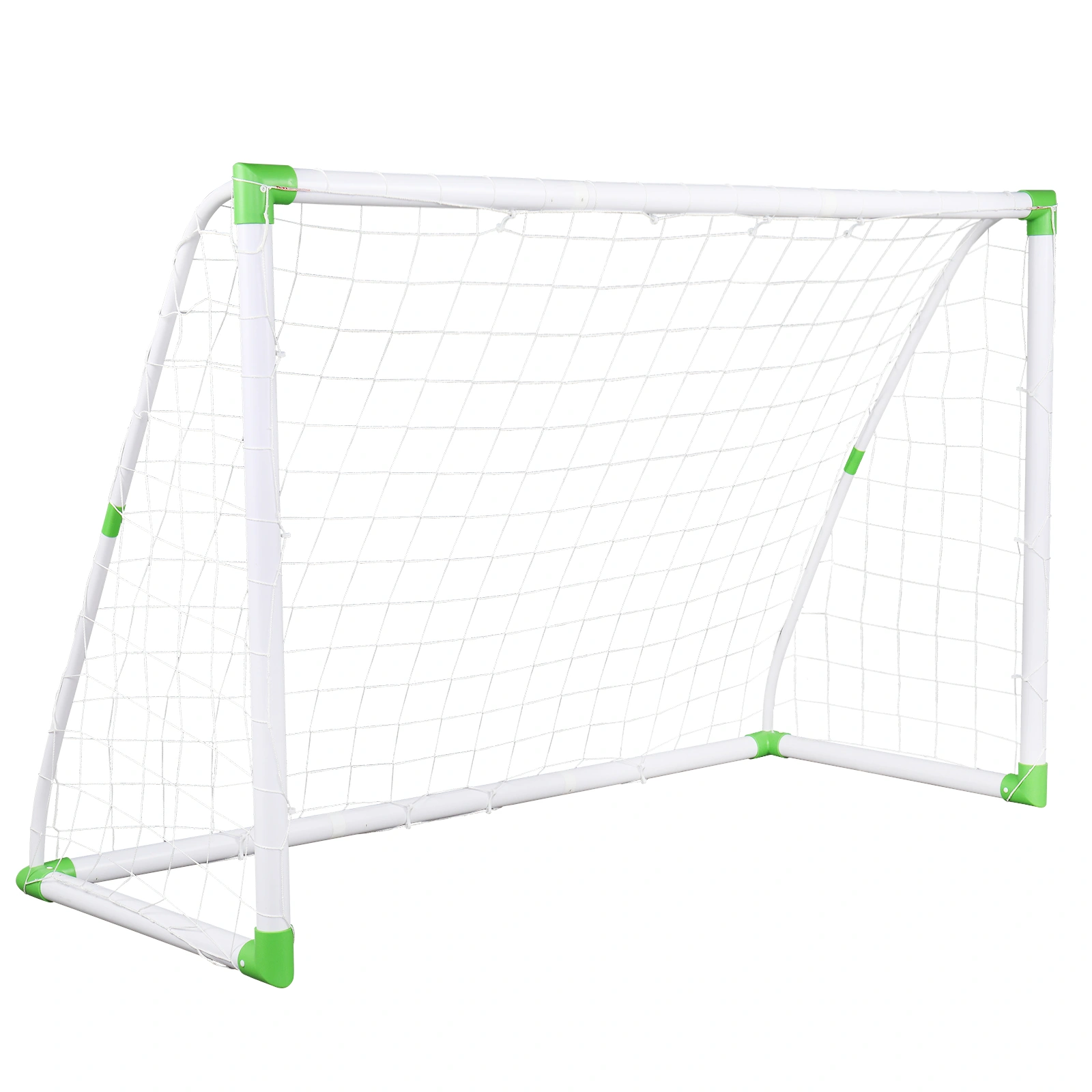 6' x 4' Soccer Goal Training Set with Net Buckles Ground Nail Football Sports view 3