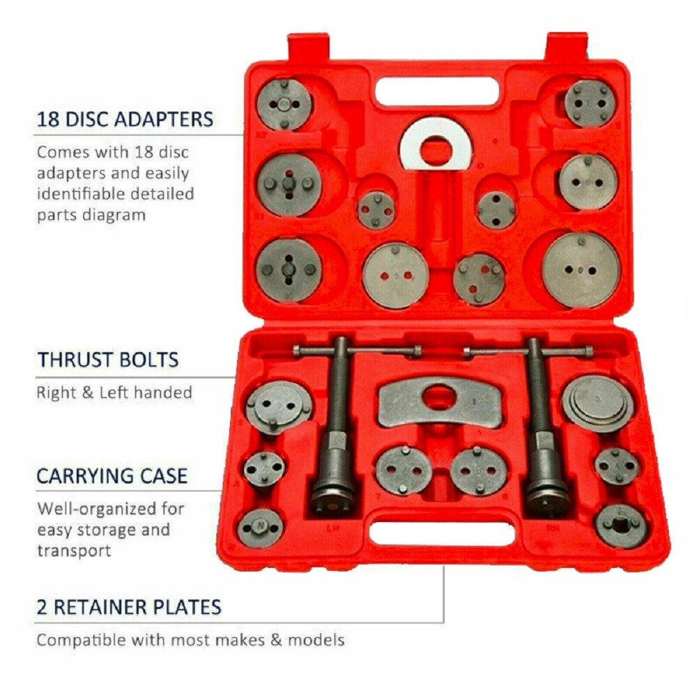 23pc Brake Caliper Piston Wind Back Tool Kit Set for Car Auto Universal Disc Brake view 3