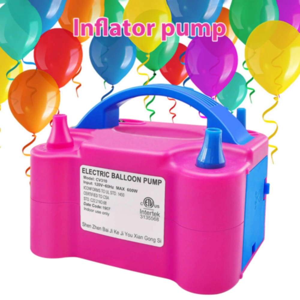 13000PA Electric Balloon Inflator Pump Dual Nozzle Air Blower for Party Christmas Decorations UK view 2