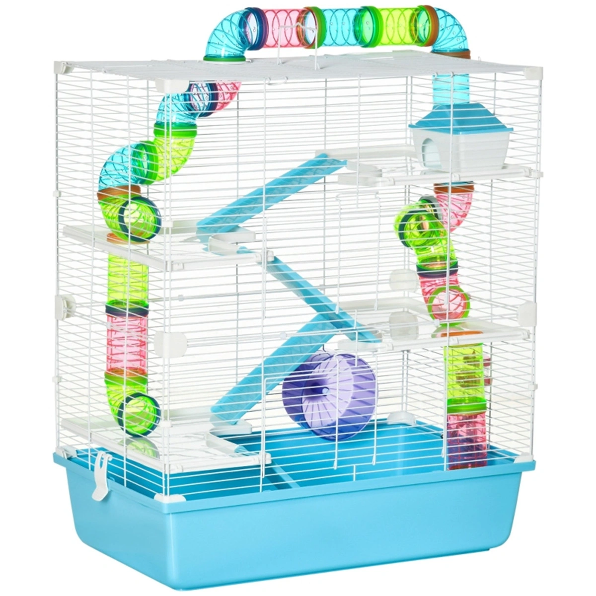 Hamster Cage Rat House for Small Animals - Multi-Level Rodent Enclosure