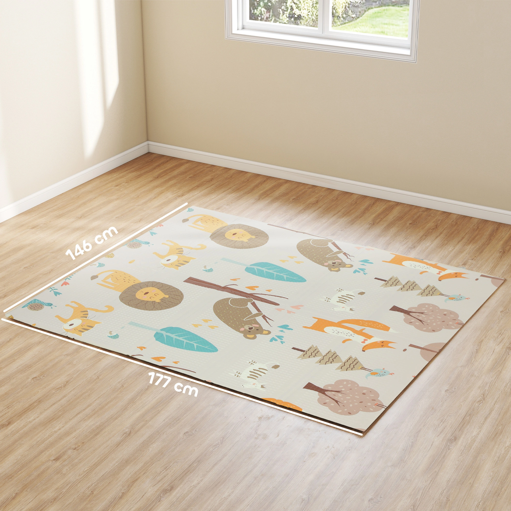 Baby Play Mat, Large Thick Foam Puzzle Mat, Safe Soft Floor Mat for Kids Room and Nursery view 5