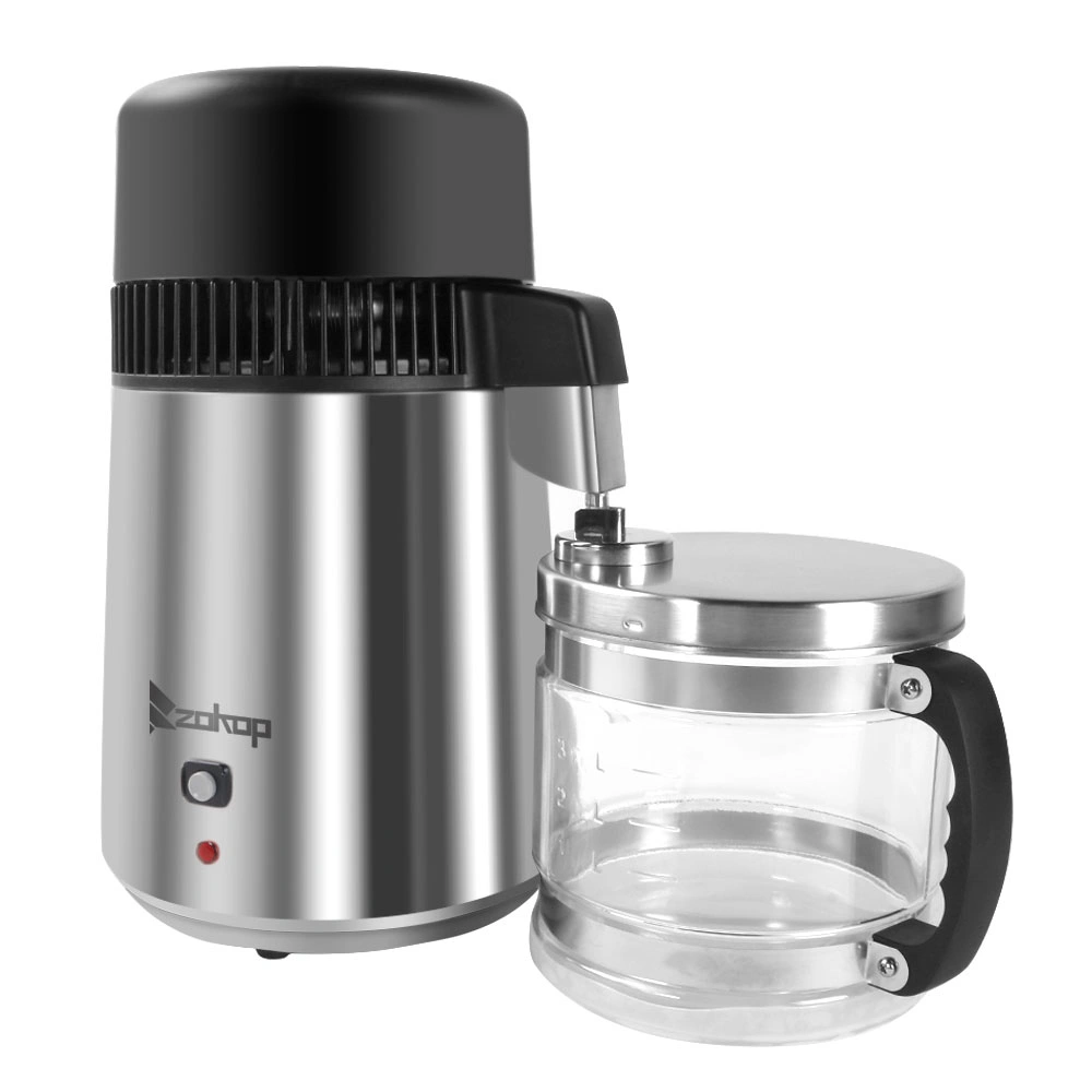 750W Electric Water Distiller & Purifier | Stainless Steel & Glass Construction | Pure Water Filter System view 3