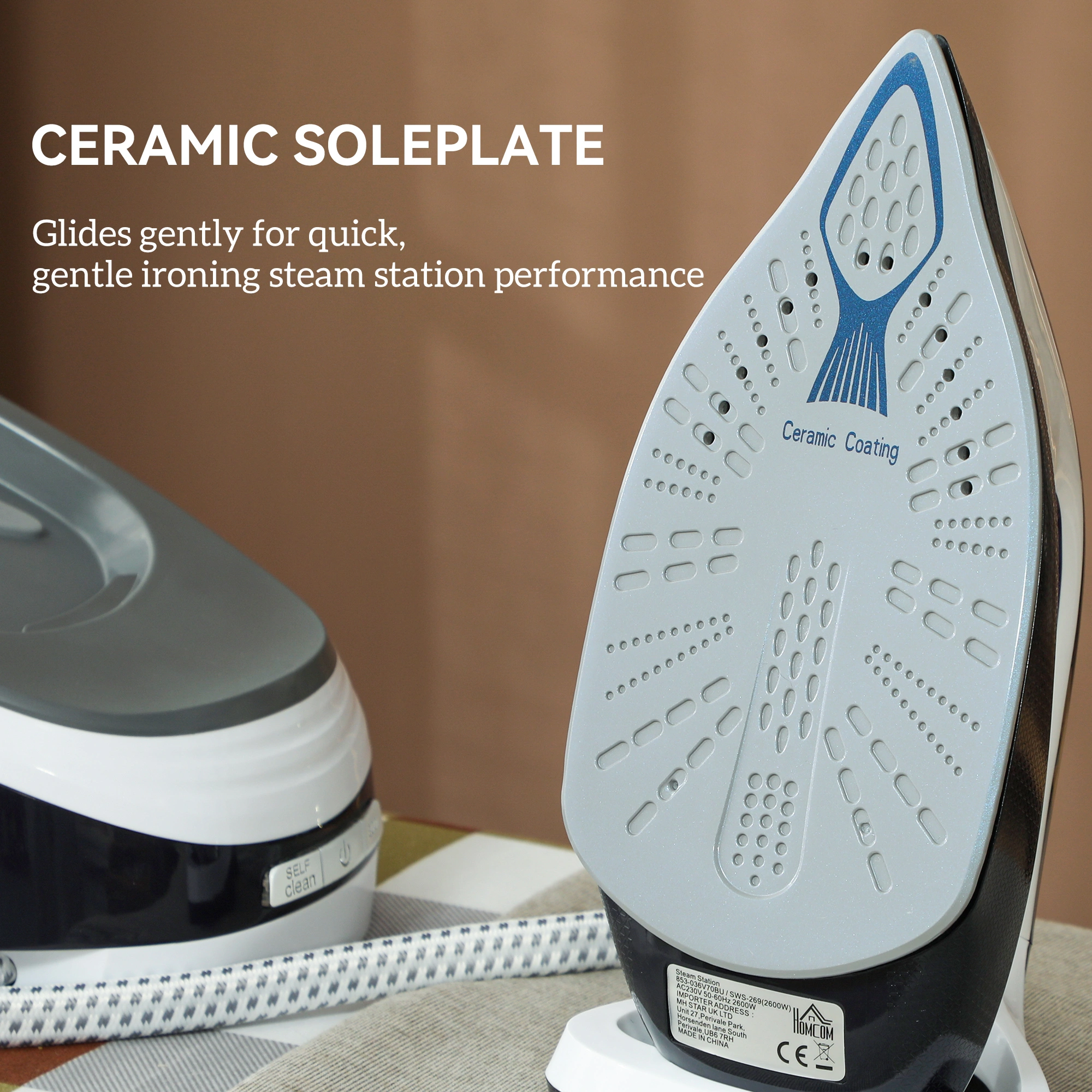 Professional Steam Generator Iron, High-Pressure Ironing System, Vertical Steamer for Clothes and Fabric view 5