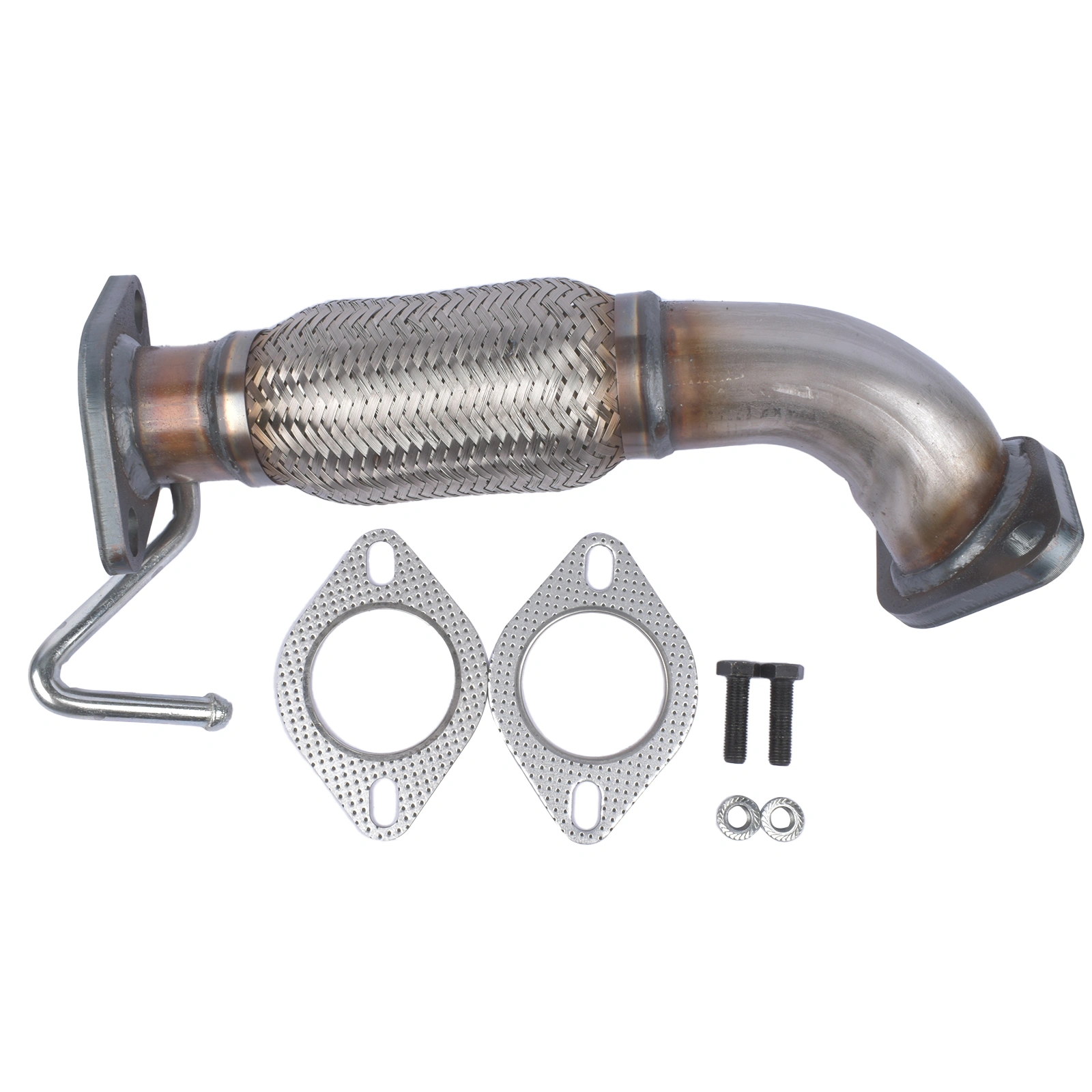 Front Flex Exhaust Pipe for Hyundai Elantra 2011-2016 & Kia Forte 1.8L - No O2 Sensor Port - 52597
