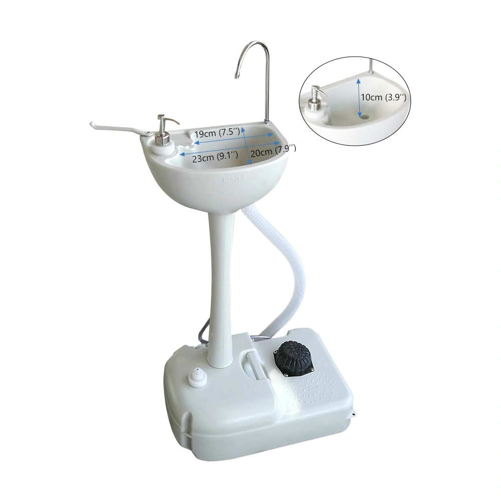 CHH-7701 Portable Removable Outdoor Wash Basin, White