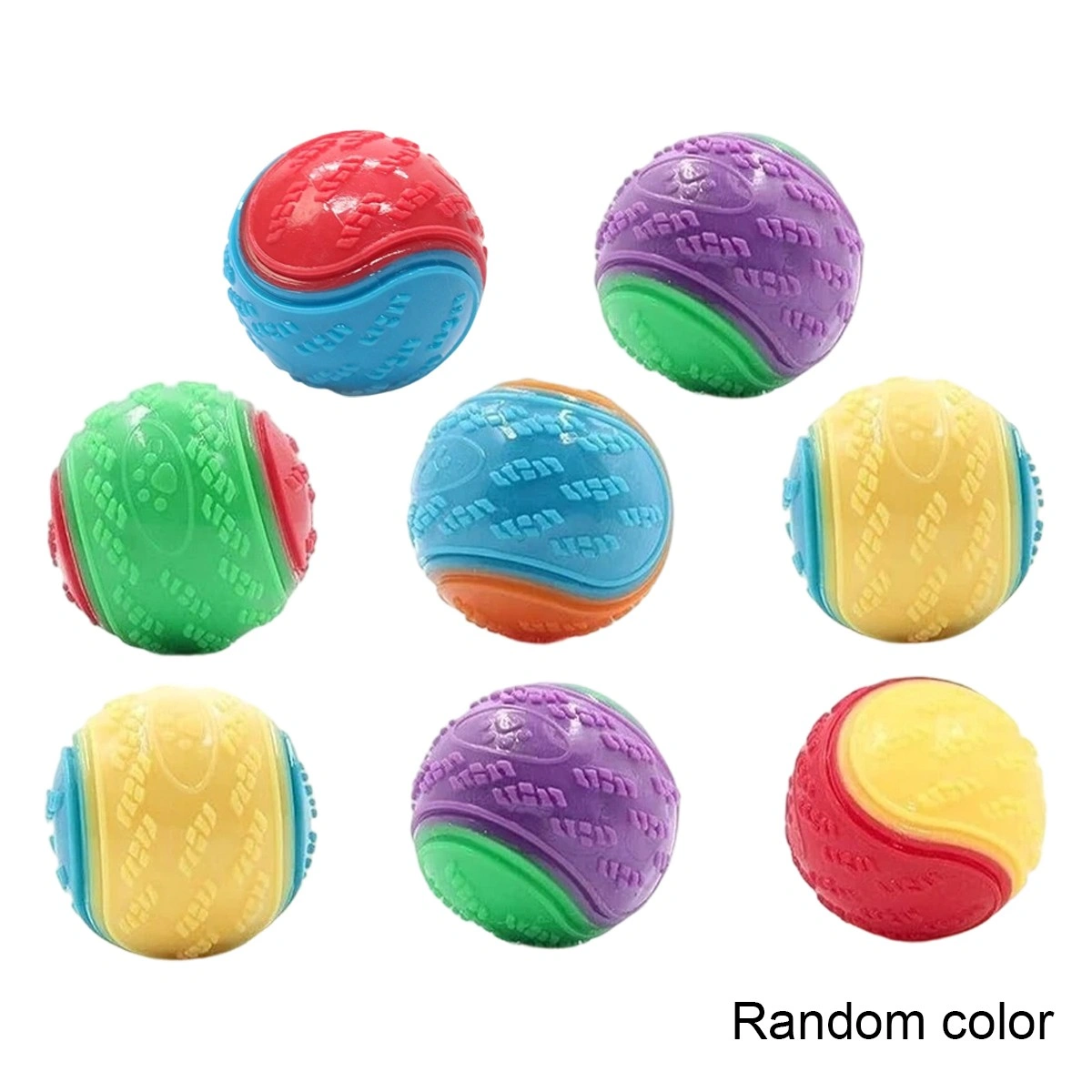 8X Scooby-Doo Durable Squeaky set Dog Balls for teeth Cleaning Interactive