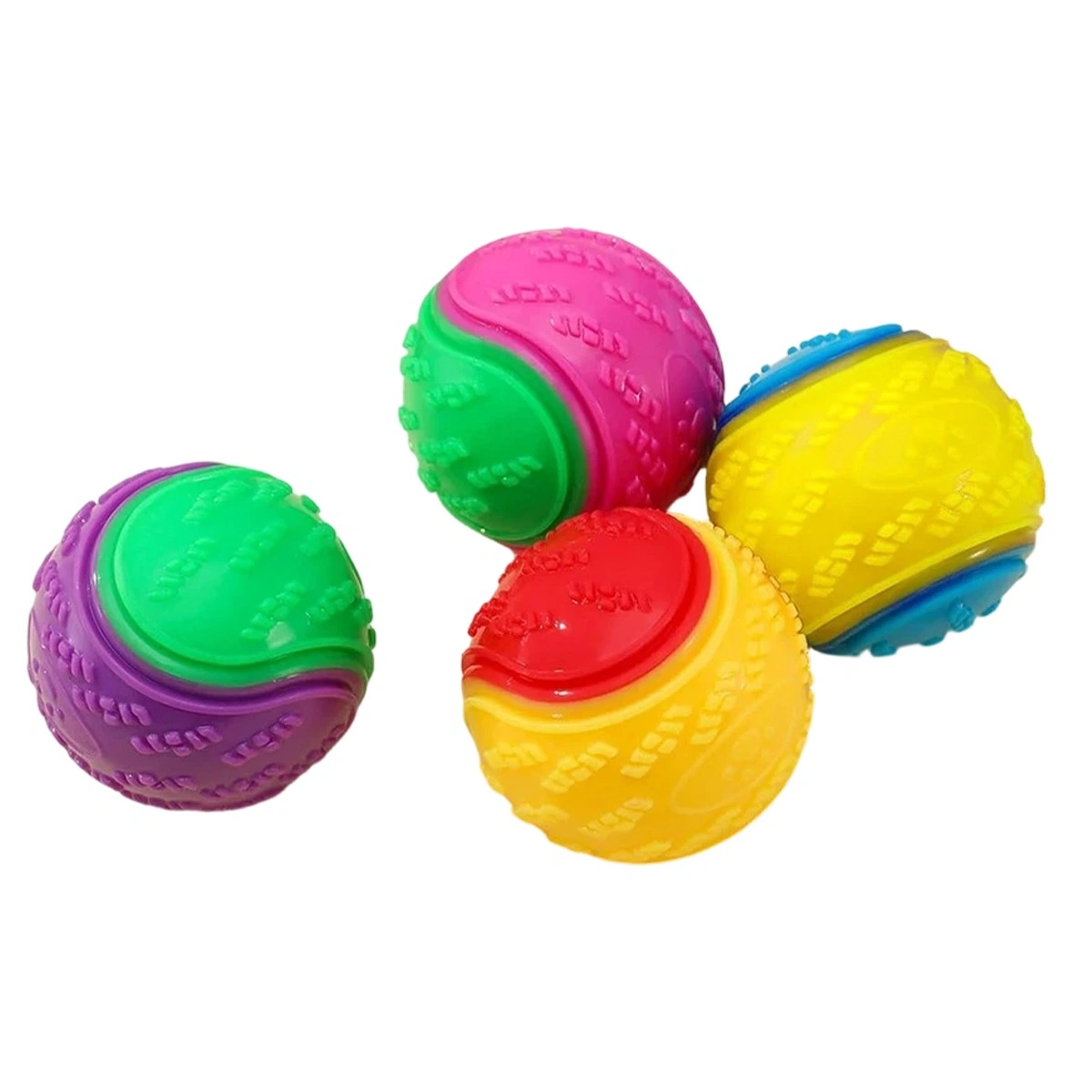 8X Scooby-Doo Durable Squeaky set Dog Balls for teeth Cleaning Interactive view 5
