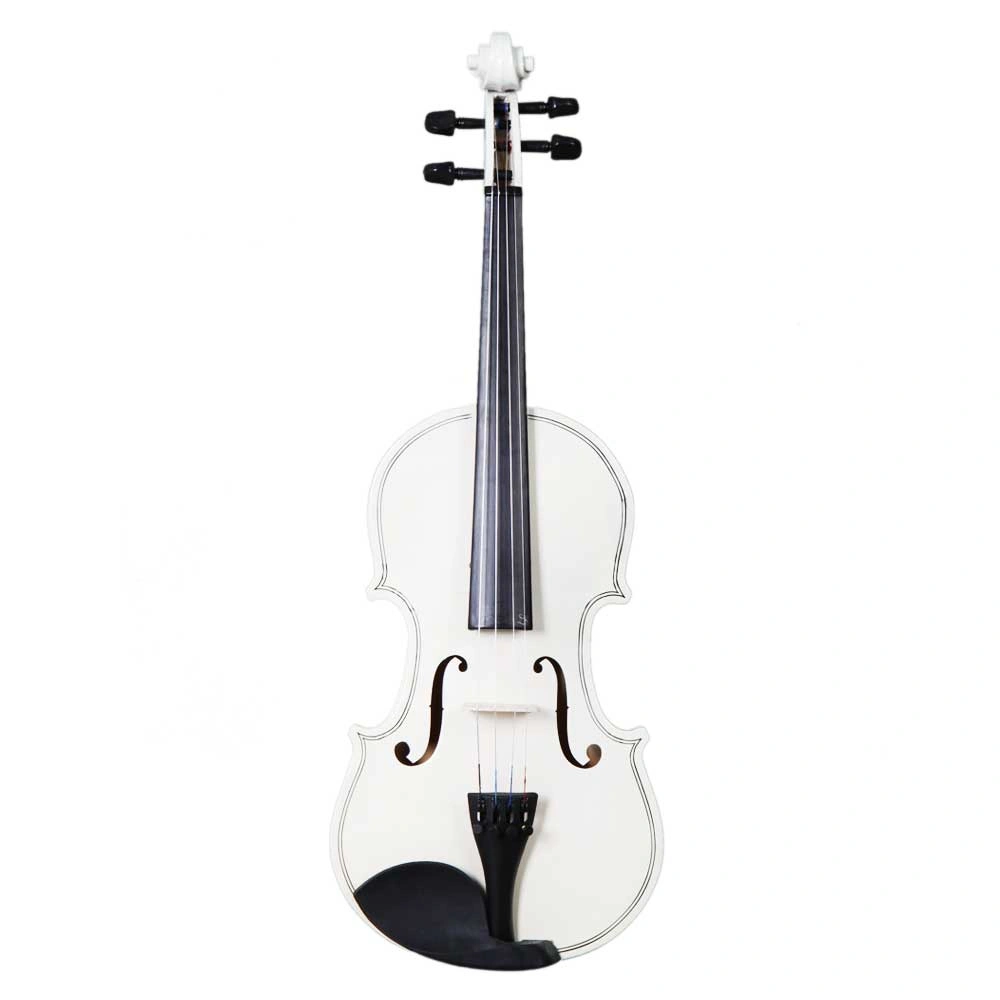 New 4/4 Acoustic Violin Case Bow Rosin White view 3