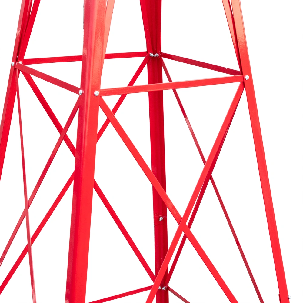 8FT Weather Resistant Yard Garden Windmill Red view 21