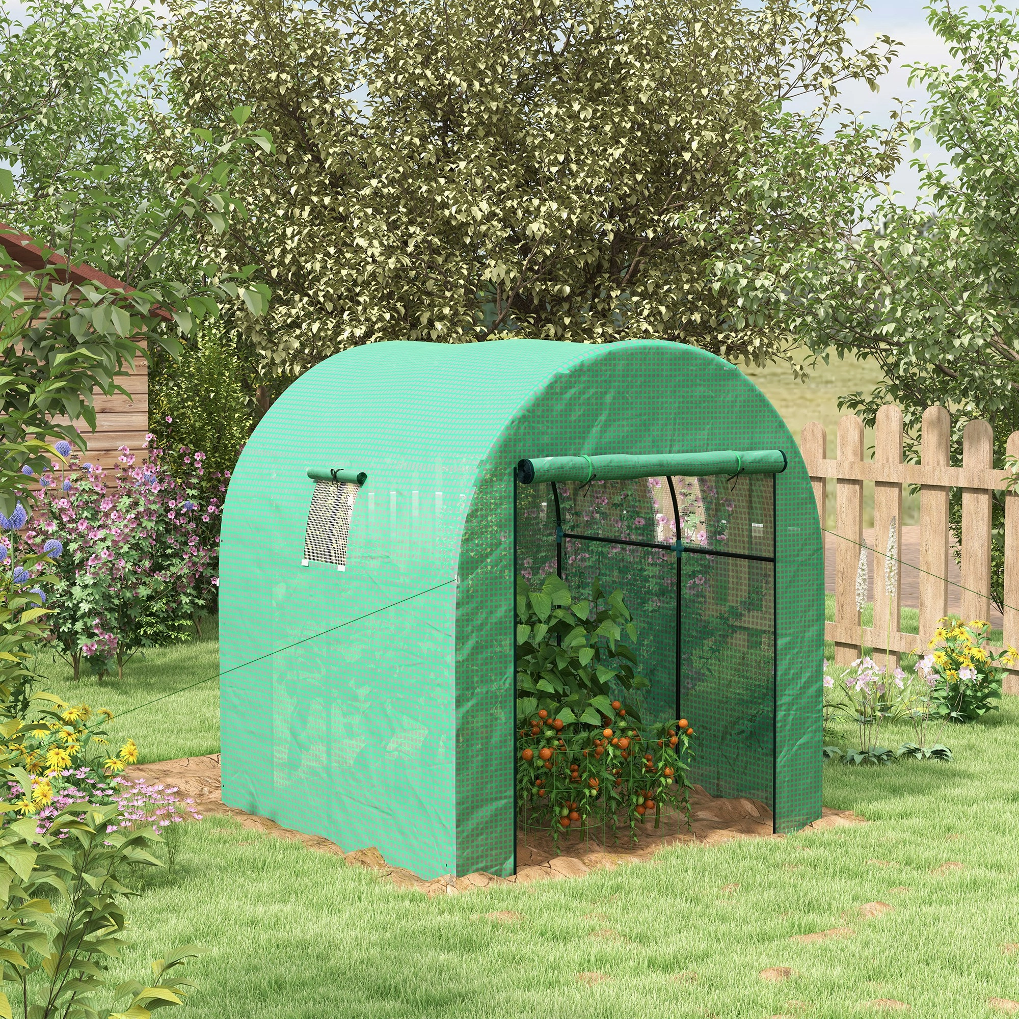 Mini Greenhouse - Portable Cloche Plant Protection Tent with Ventilation Hole for Seedlings and Herbs