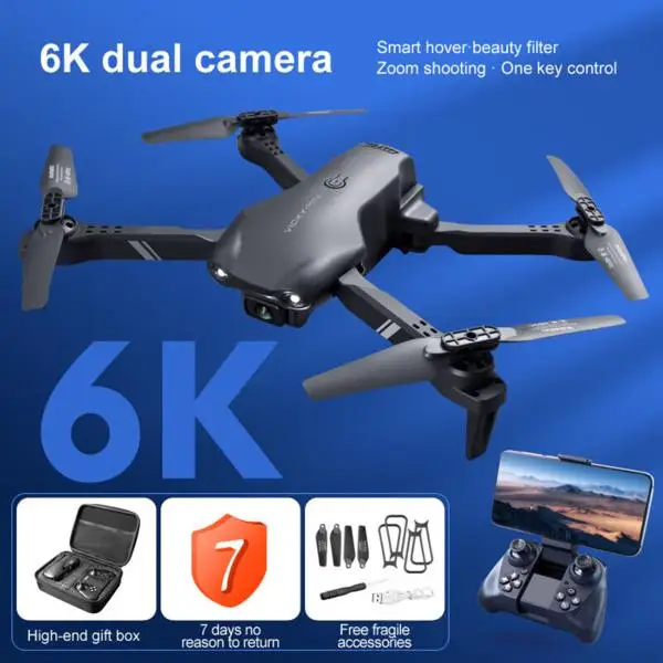V13 RC Drone 6K HD Dual Camera WiFi FPV Foldable Quadcopter Camera Drone,2 Battery.Logistics is randomly sent by GOFO/UPS/USPS/FEDEX/UNI view 3