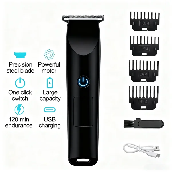 Men Pro Electric Hair Clippers Beard Trimmer Cutting Barber Shaving Machine Black