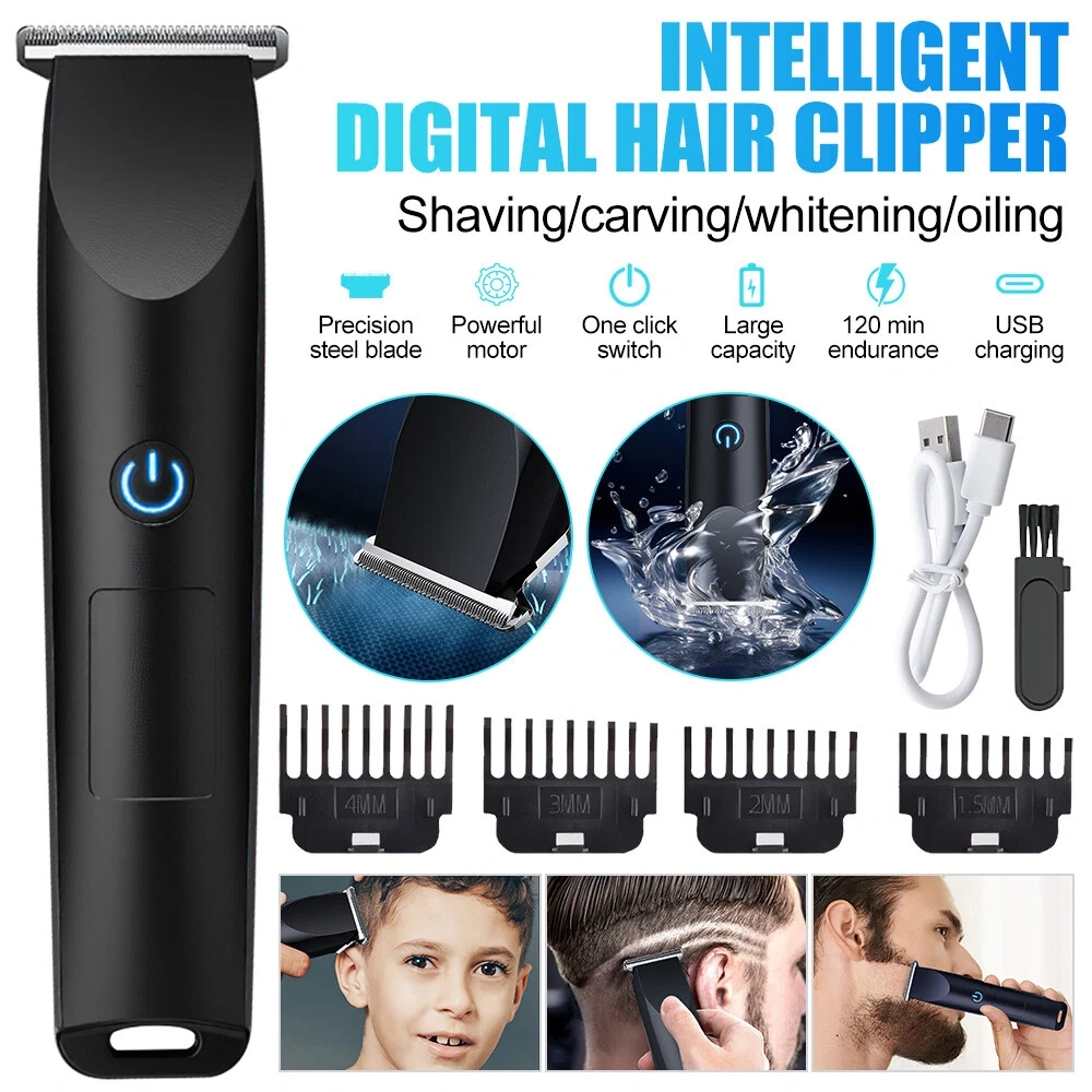 Men Pro Electric Hair Clippers Beard Trimmer Cutting Barber Shaving Machine Black view 9