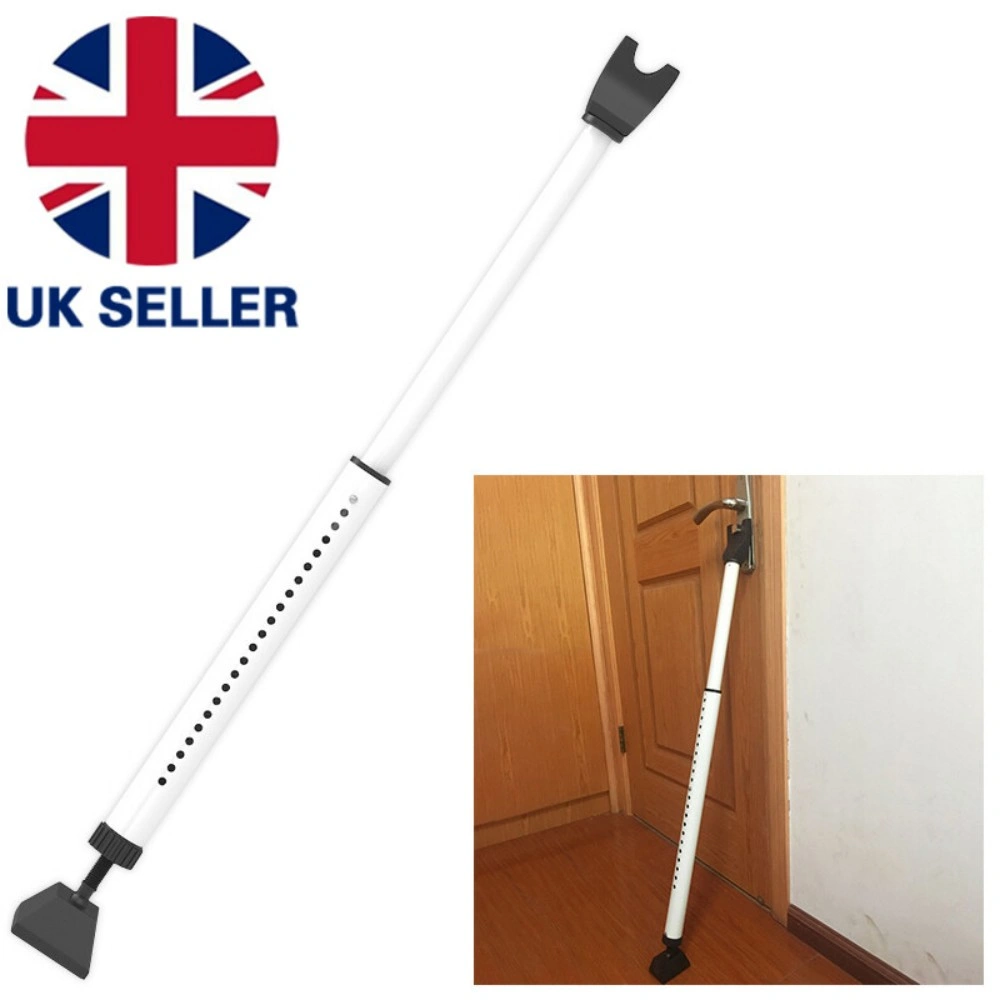 Door Jammer Security Bar Adjustable Non Slip Patio Door Brace Lock for Home Safety view 2