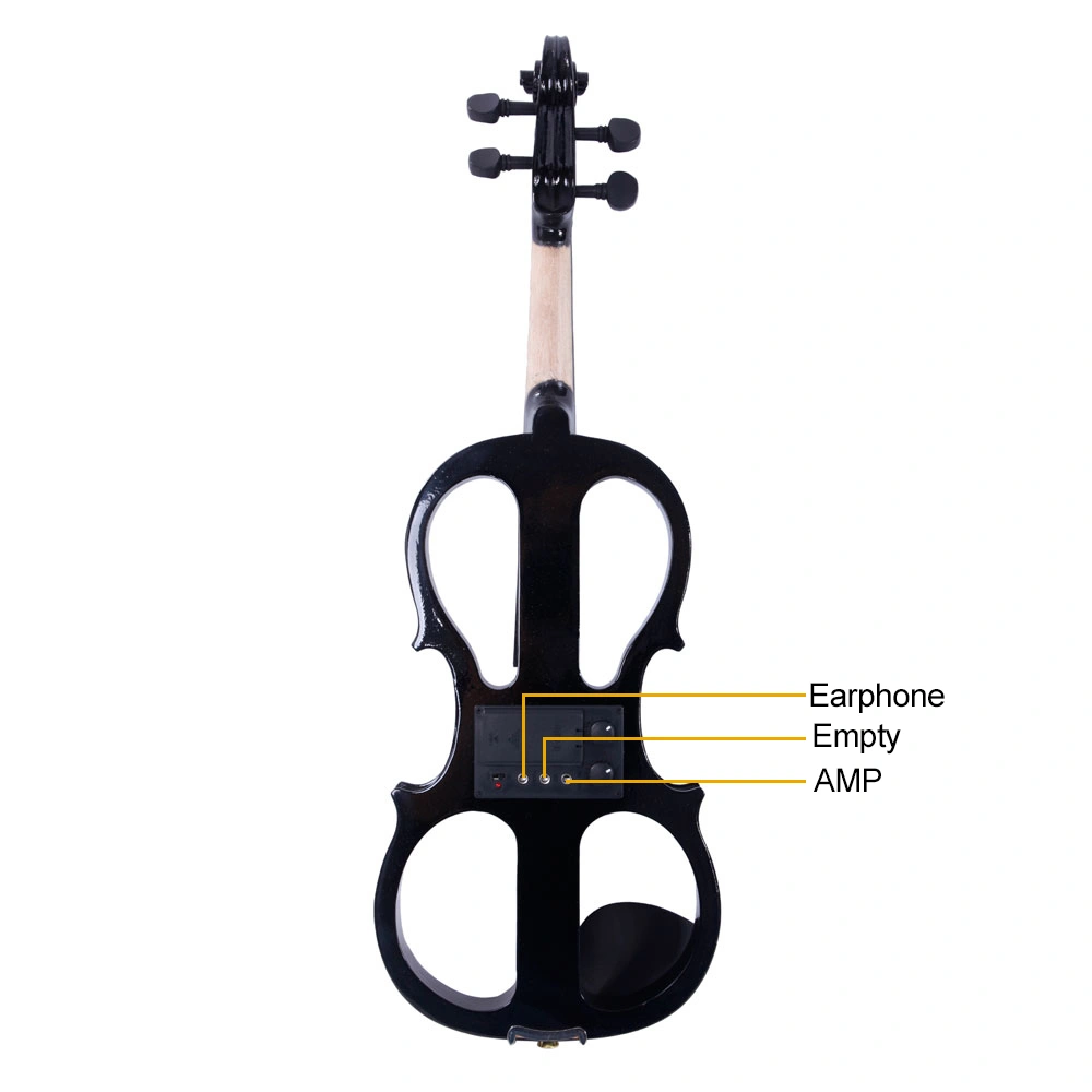 4/4 Electric Silent Violin Accessory Kit - Case, Bow, Rosin, Headphone & Connecting Line V-0 view 2
