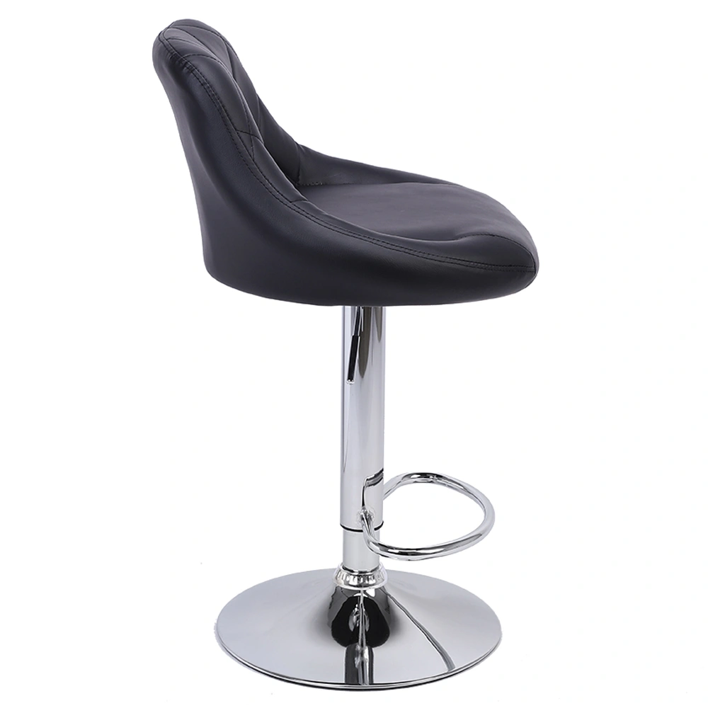 Bar Stool Set of 2 - Mid-Century Modern Counter Height Stools, Padded Seat, Metal Frame, Indoor Outdoor Dining Chair view 3