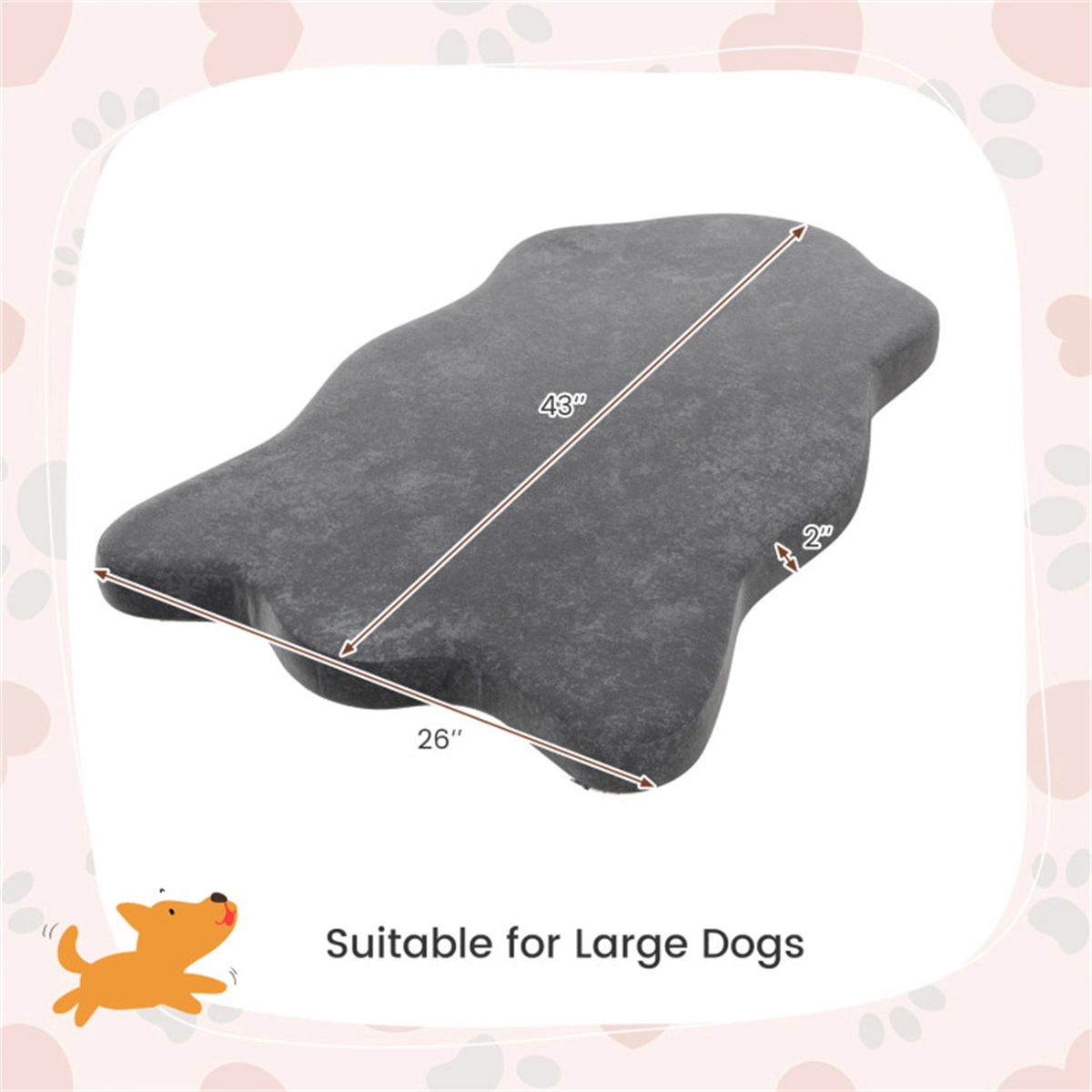 43 " Orthopedic Dog Bed for Large Dogs ﻿ view 2