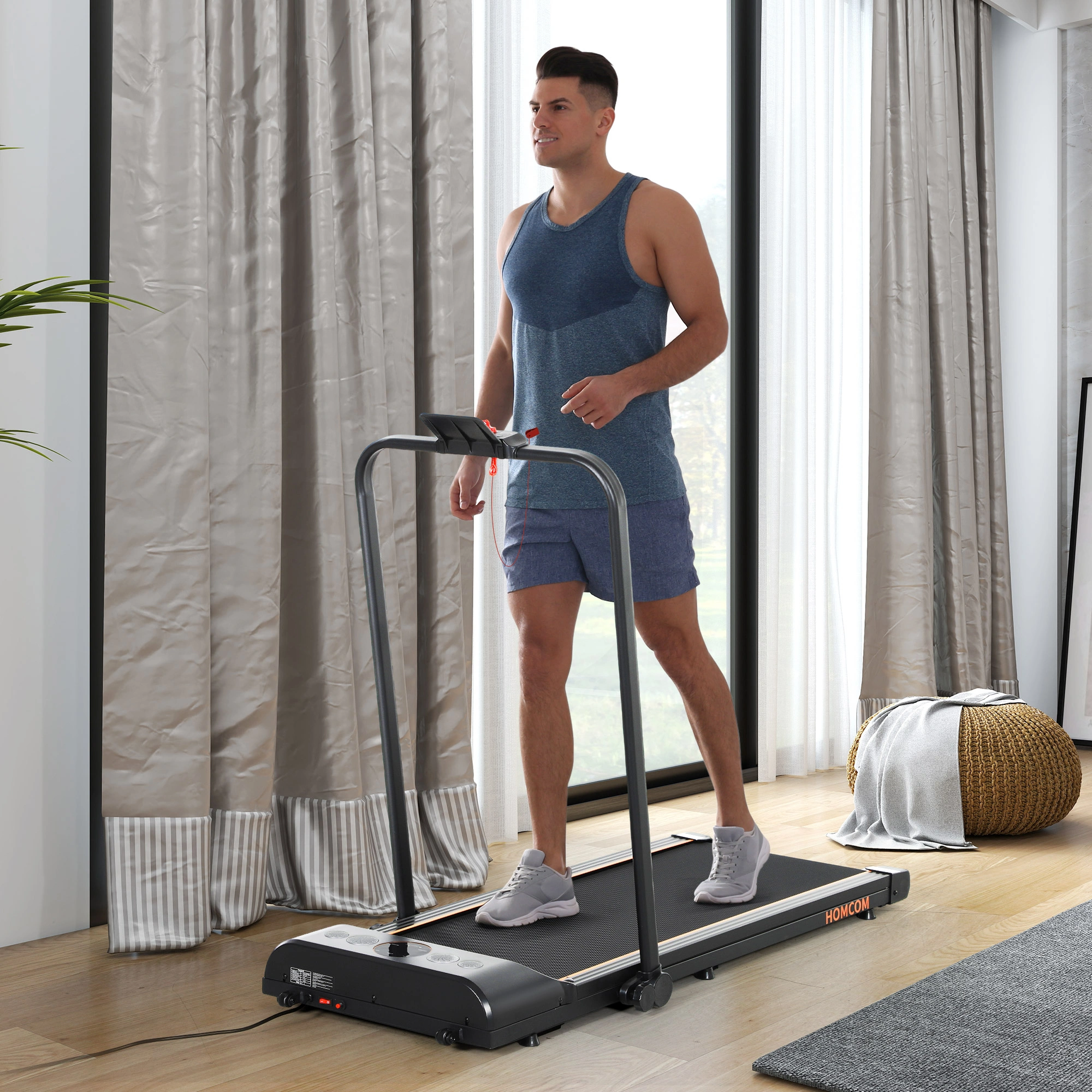 Walking Treadmill - Under Desk Treadmill, Compact Walking Pad for Home Office, Exercise Fitness