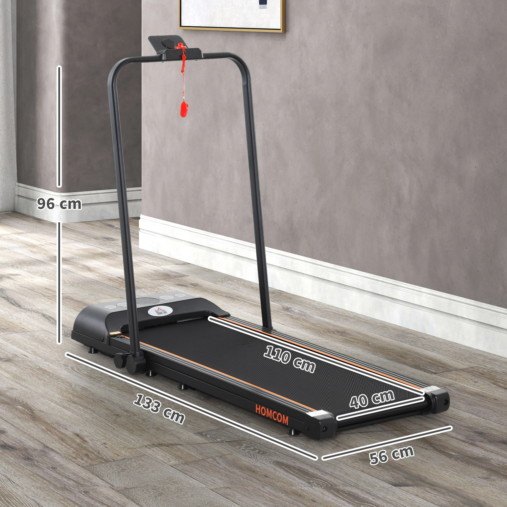 Walking Treadmill - Under Desk Treadmill, Compact Walking Pad for Home Office, Exercise Fitness view 3