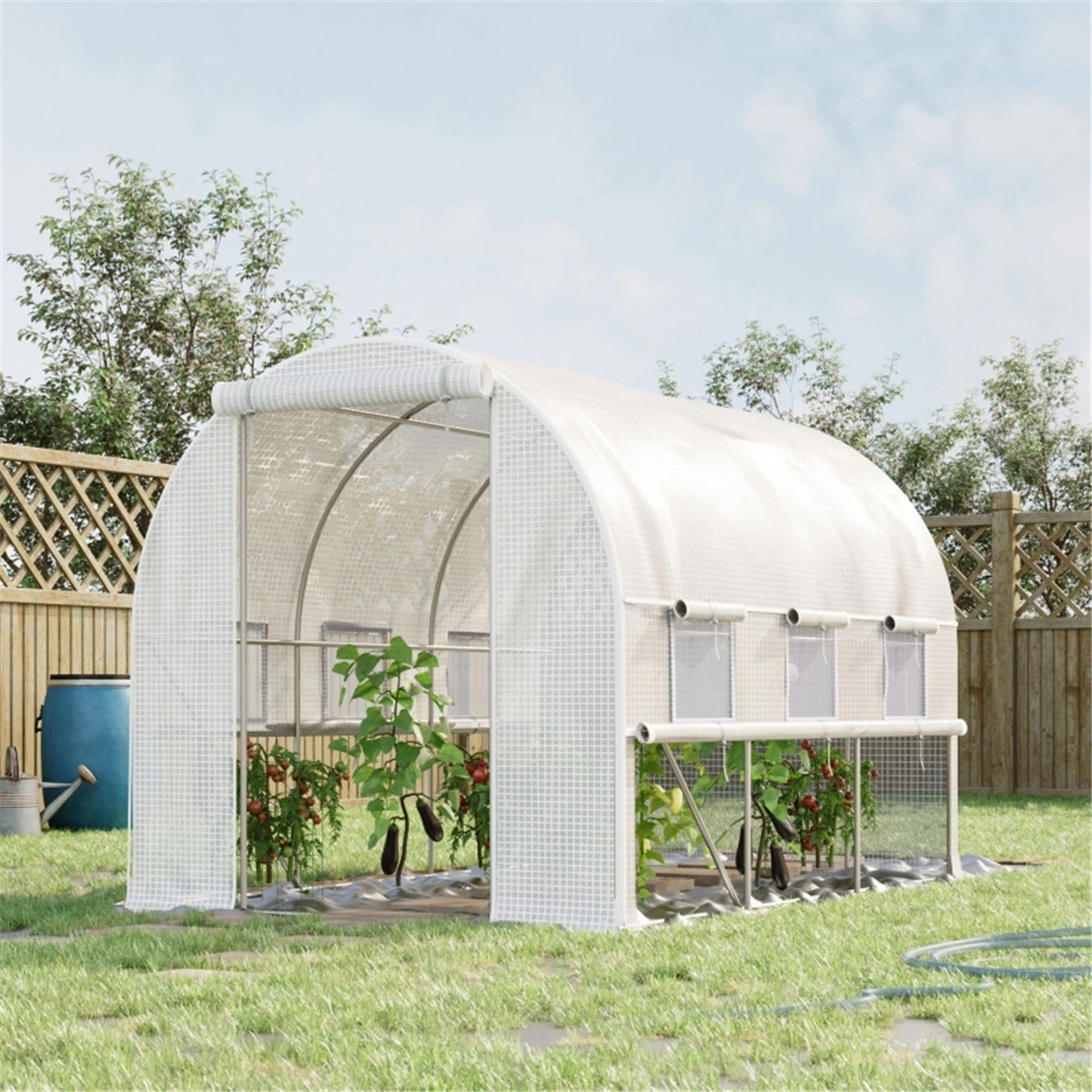 Mini Walk-in Greenhouse, Portable Garden Tunnel Tent, Outdoor Plant Cover for Home Gardening