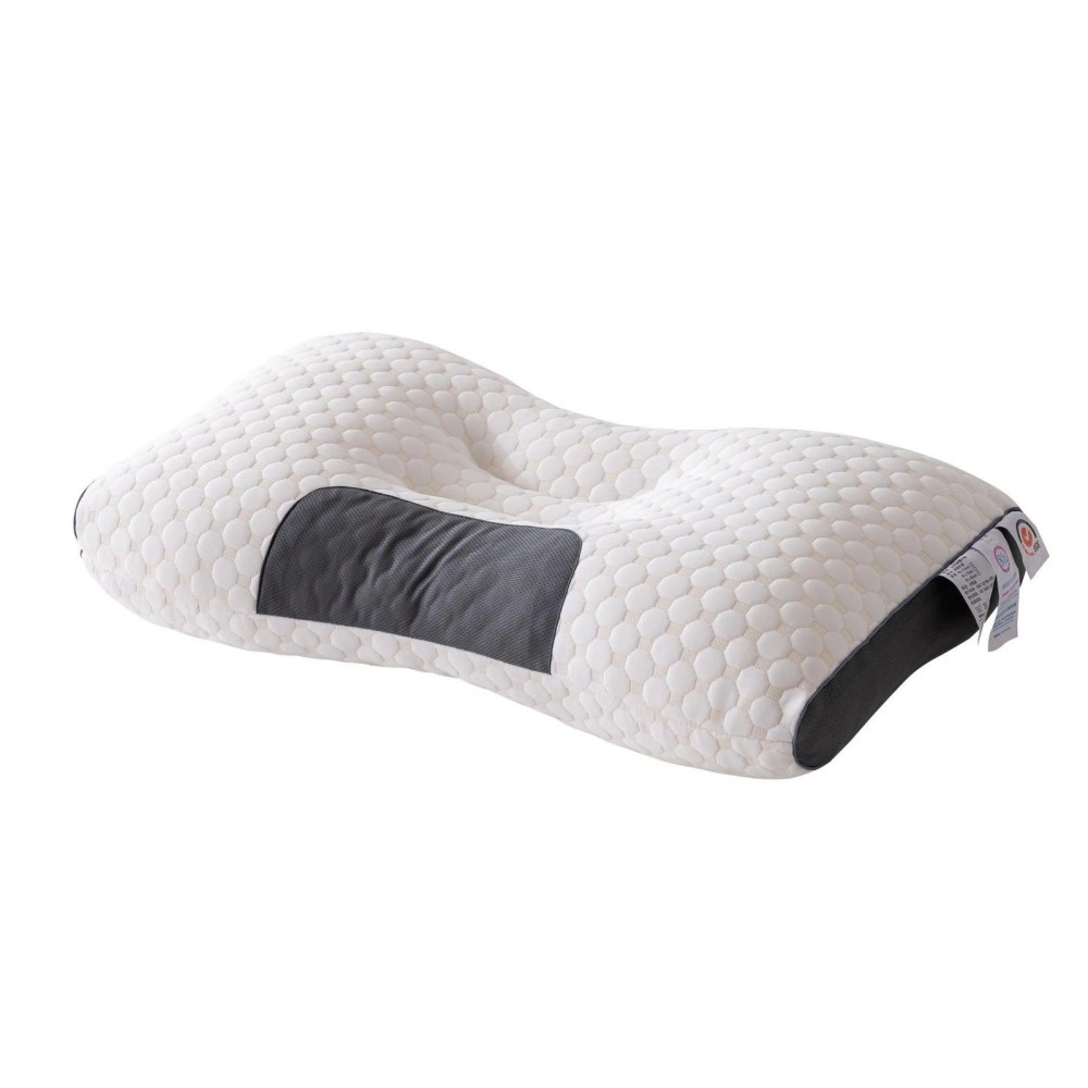 2pcs Cotton Massage Neck Pillow, Adjustable Ergonomic Support for Soft Sleep, Breathable Travel Pillow view 3