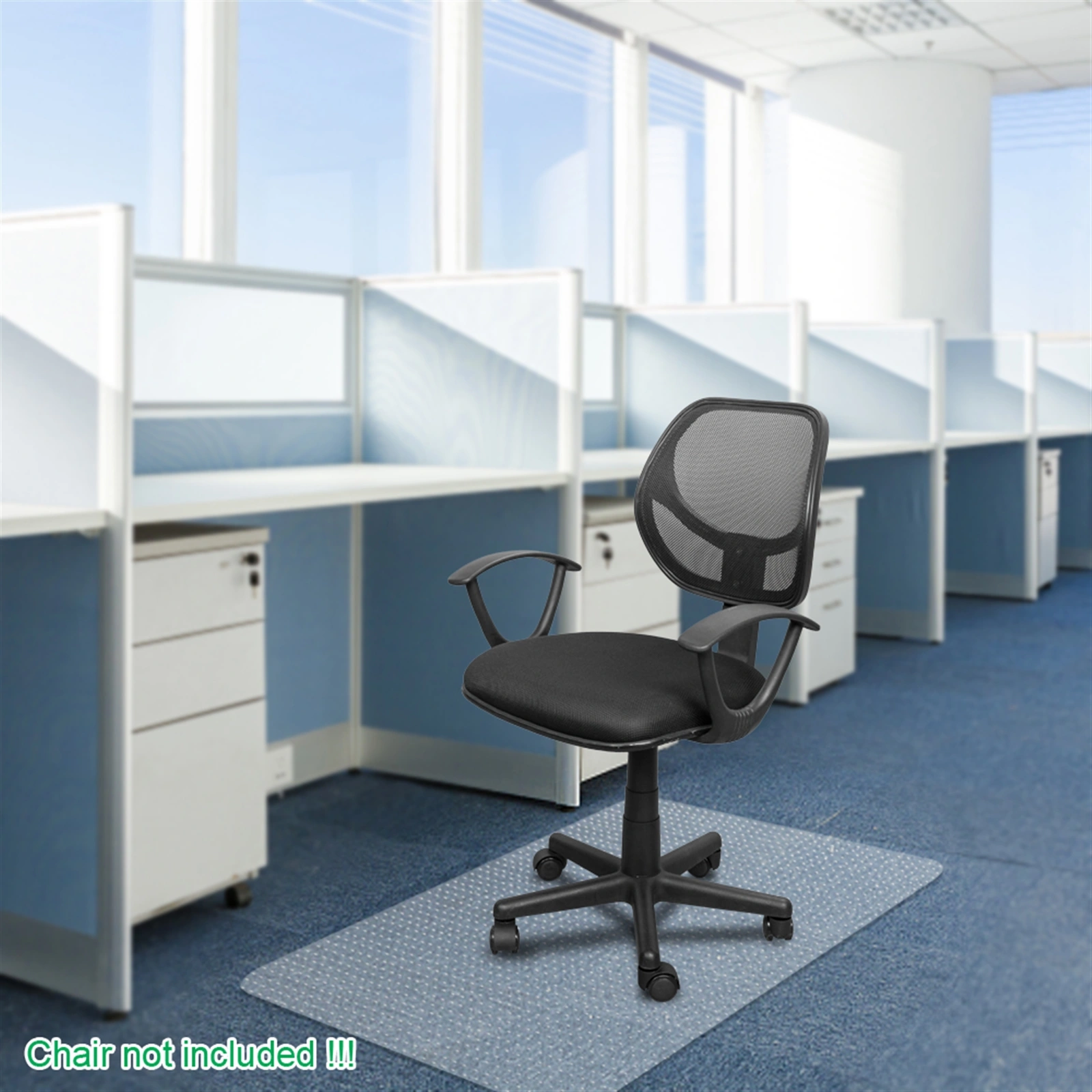 Transparent PVC Floor Protection Mat - Rectangle Chair Mat for Home Office view 16