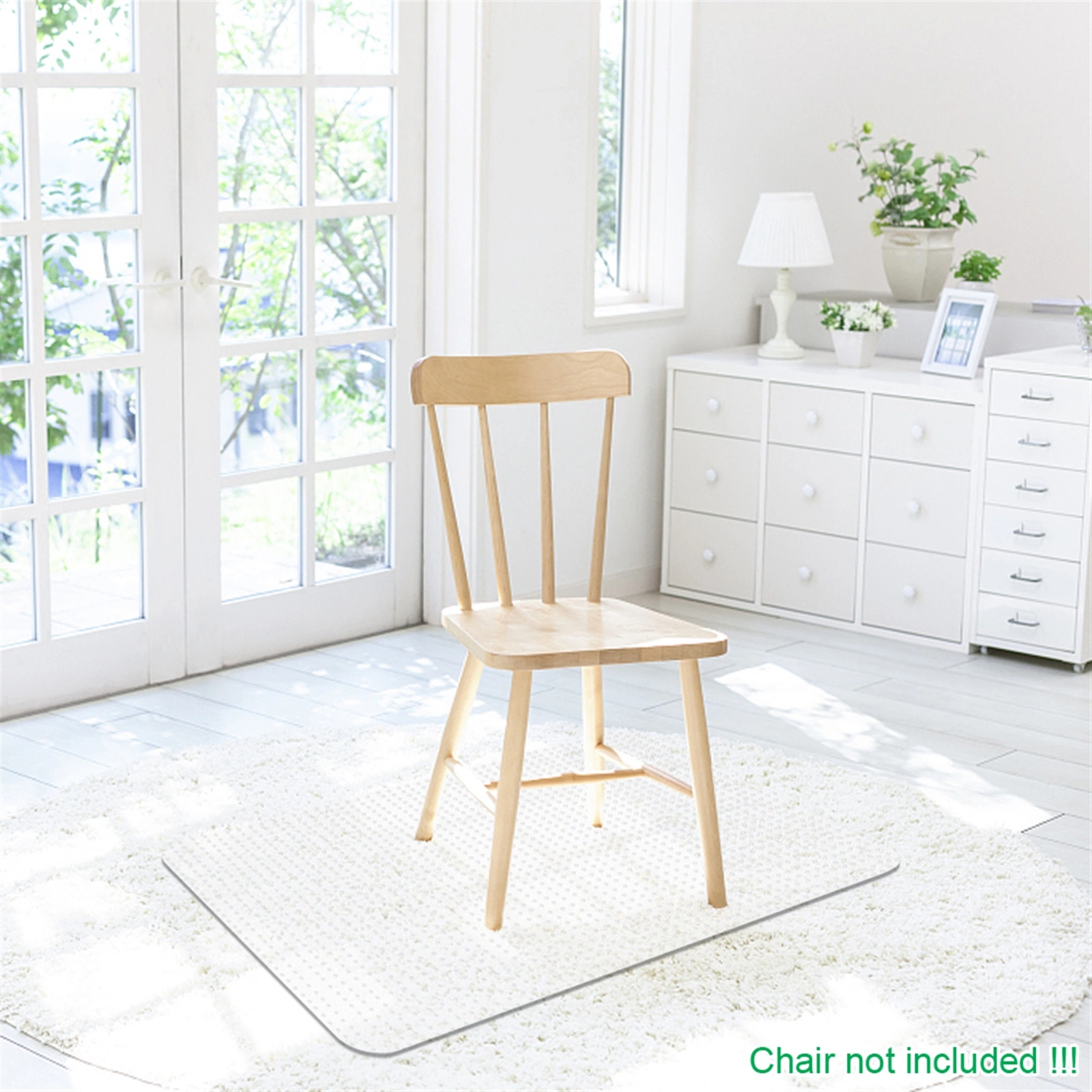 Transparent PVC Floor Protection Mat - Rectangle Chair Mat for Home Office view 19