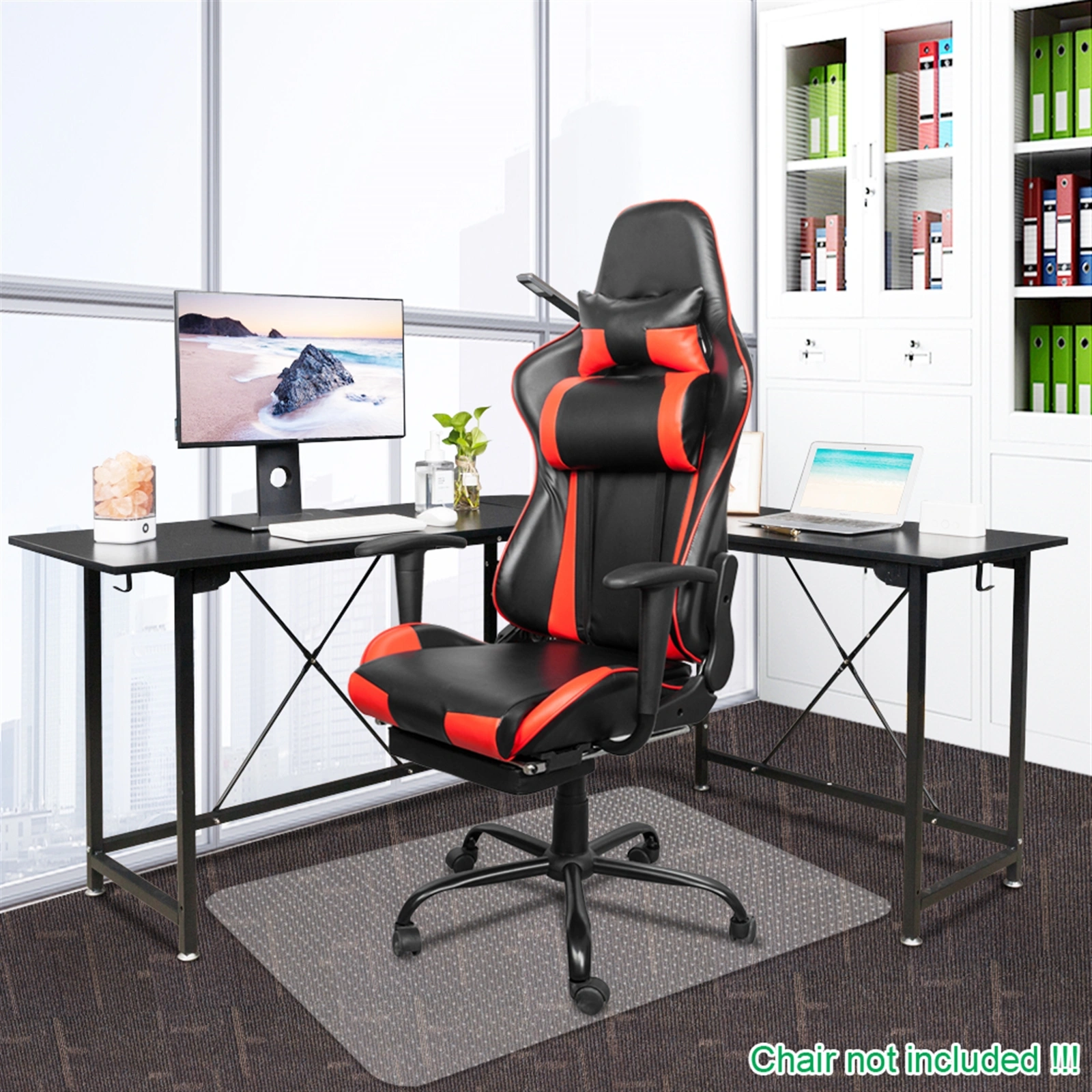 Transparent PVC Floor Protection Mat - Rectangle Chair Mat for Home Office view 24